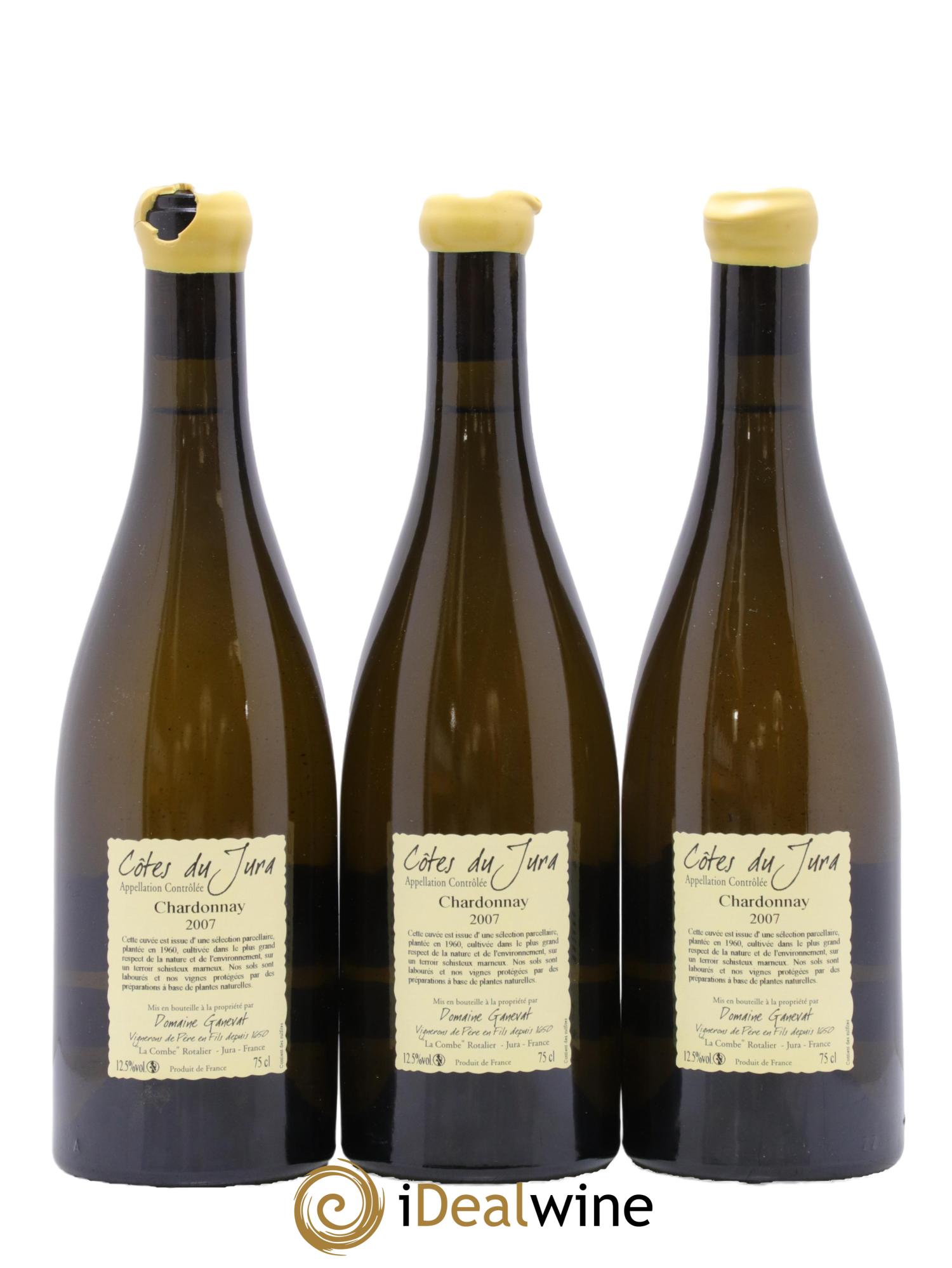 Côtes du Jura Grusses En Billat Ganevat 2007 - Posten von 3 Flaschen - 1