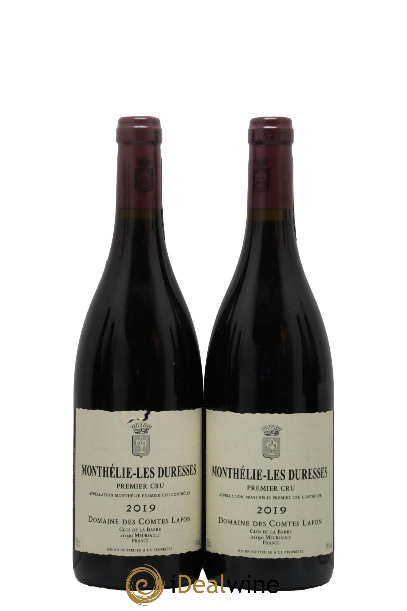 Monthélie 1er Cru Les Duresses Comtes Lafon (Domaine des) 2019 - Lot de 2 bouteilles - 0