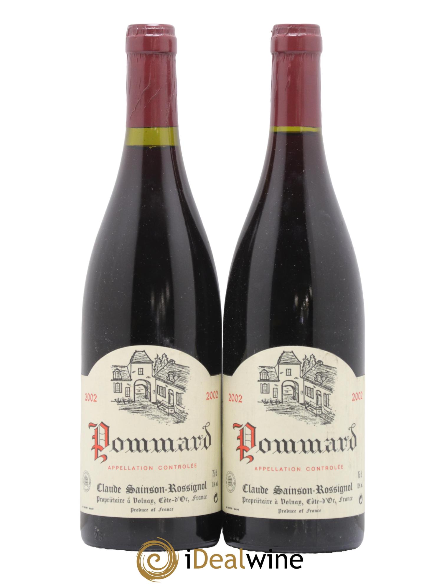 Pommard Claude Sainson-Rossignol 2002 - Lot de 2 bouteilles - 0