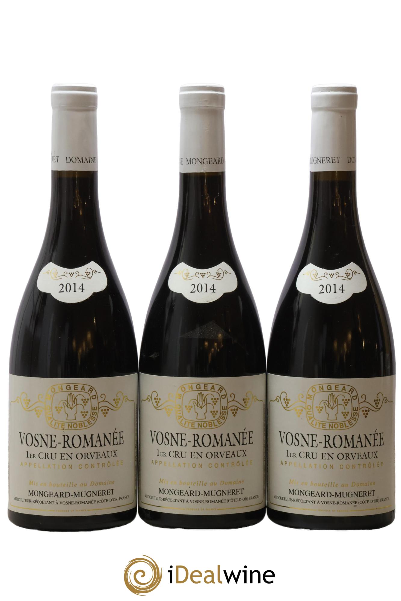 Vosne-Romanée 1er Cru En Orveaux Mongeard-Mugneret (Domaine) 2014 - Lot de 3 bouteilles - 0