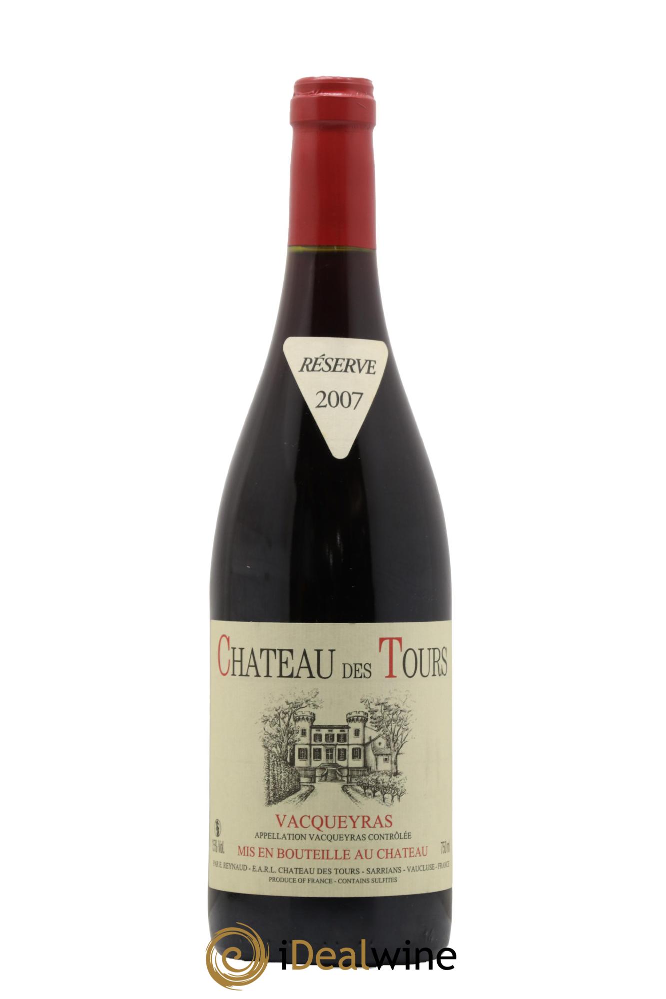 Vacqueyras Château des Tours Emmanuel Reynaud 2007 - Posten von 1 Flasche - 0