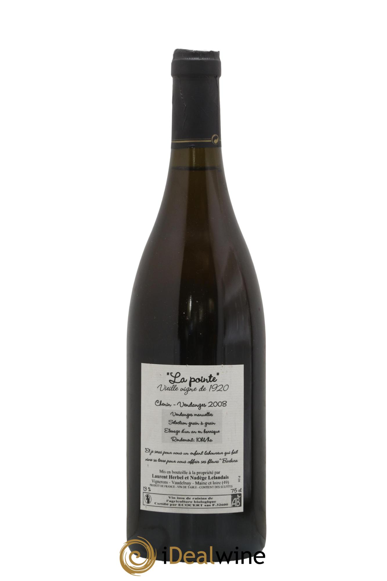 Vin de France La Pointe Vieilles Vignes Herbel 2008 - Posten von 1 Flasche - 1