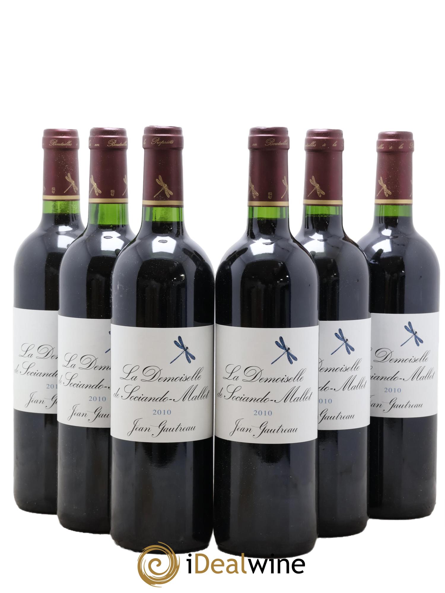 Demoiselle de Sociando Mallet Second Vin 2010 - Lotto di 6 bottiglie - 0