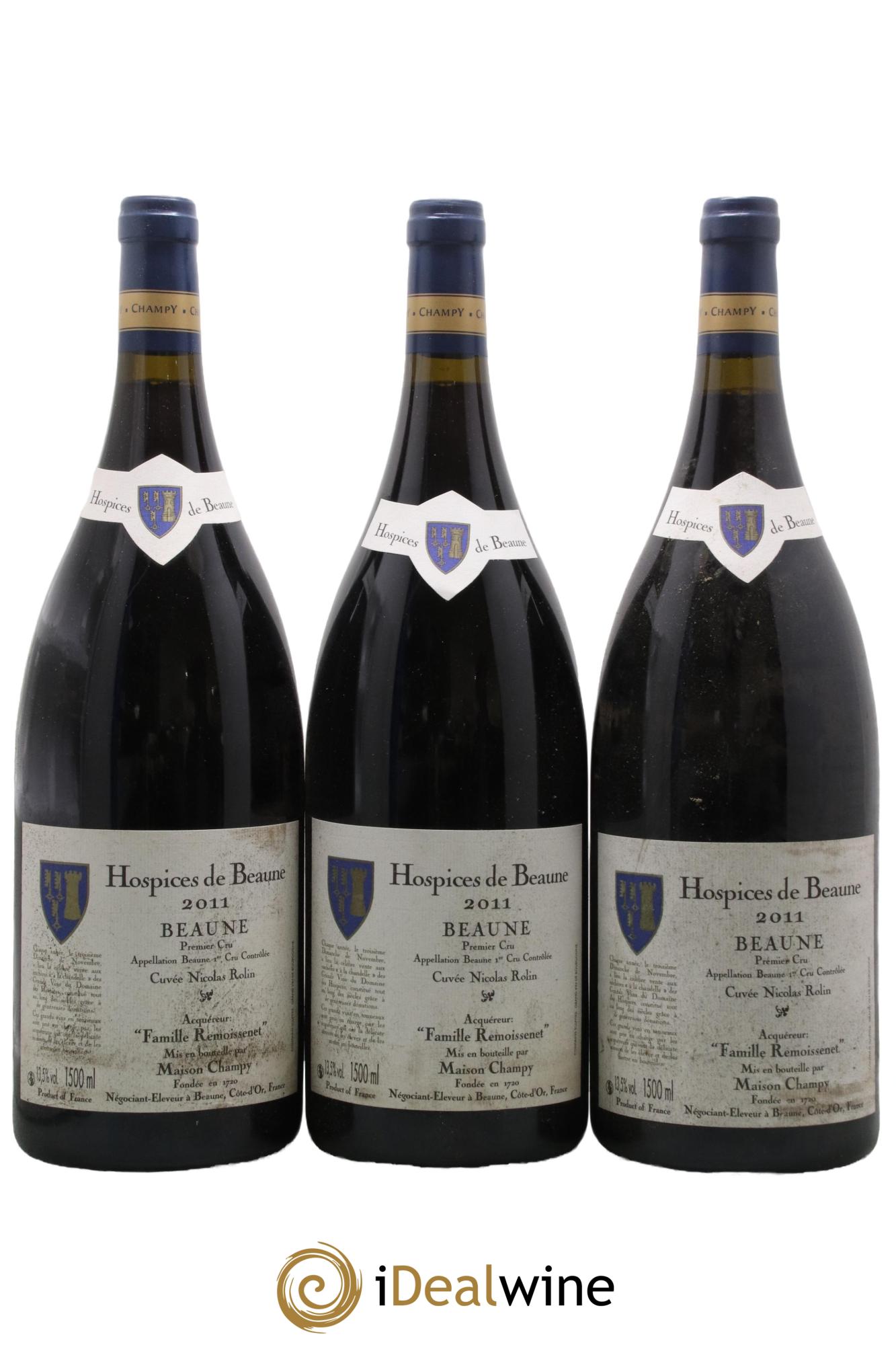 Beaune 1er Cru Cuvée Nicolas Rolin Hospices de Beaune Maison Champy 2011 - Lot de 3 magnums - 0