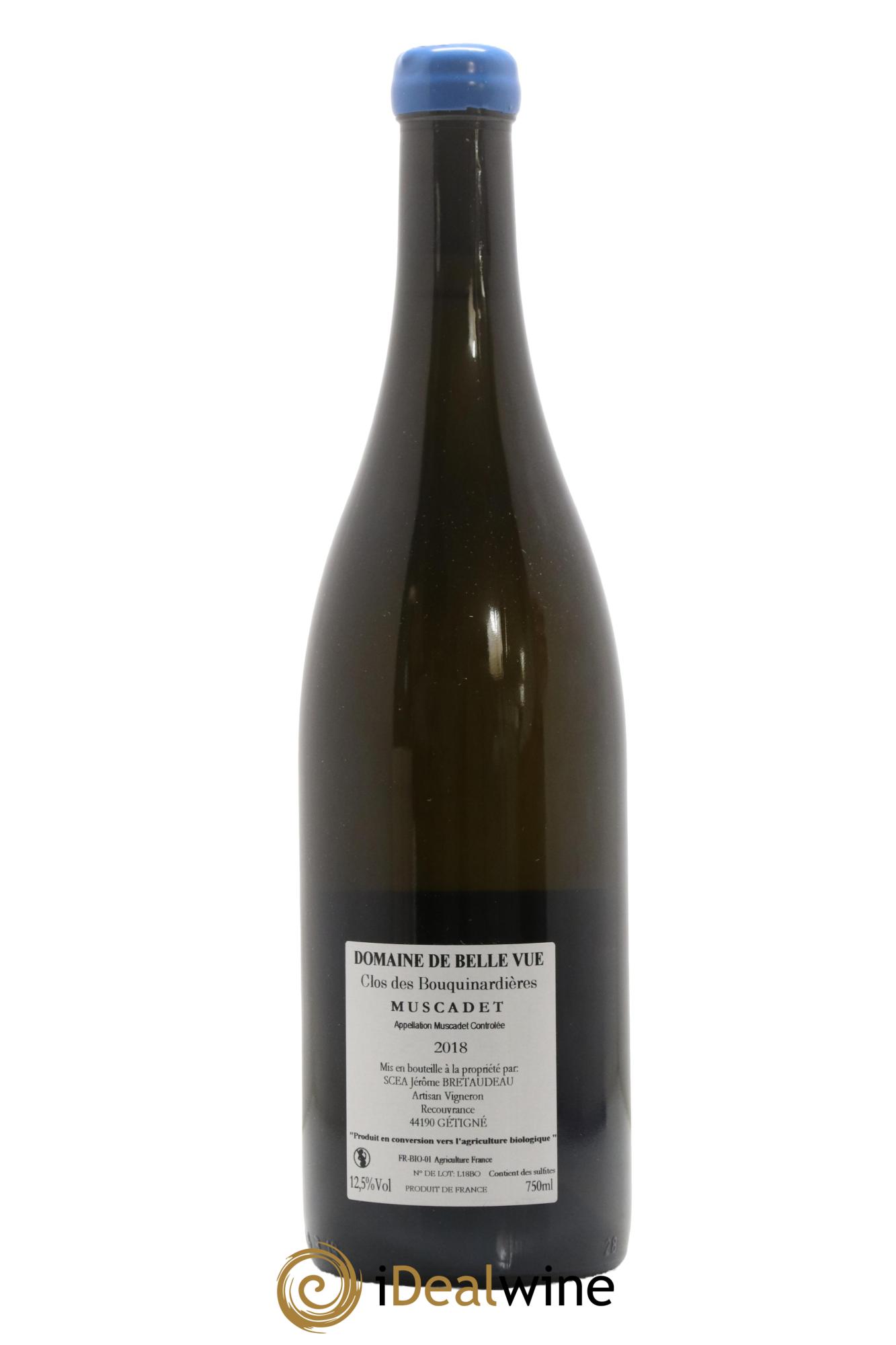 Muscadet-Sèvre-et-Maine Gabbro Clos des Bouquinardières Jérôme Bretaudeau - Domaine de Bellevue 2018 - Lot de 1 bouteille - 1