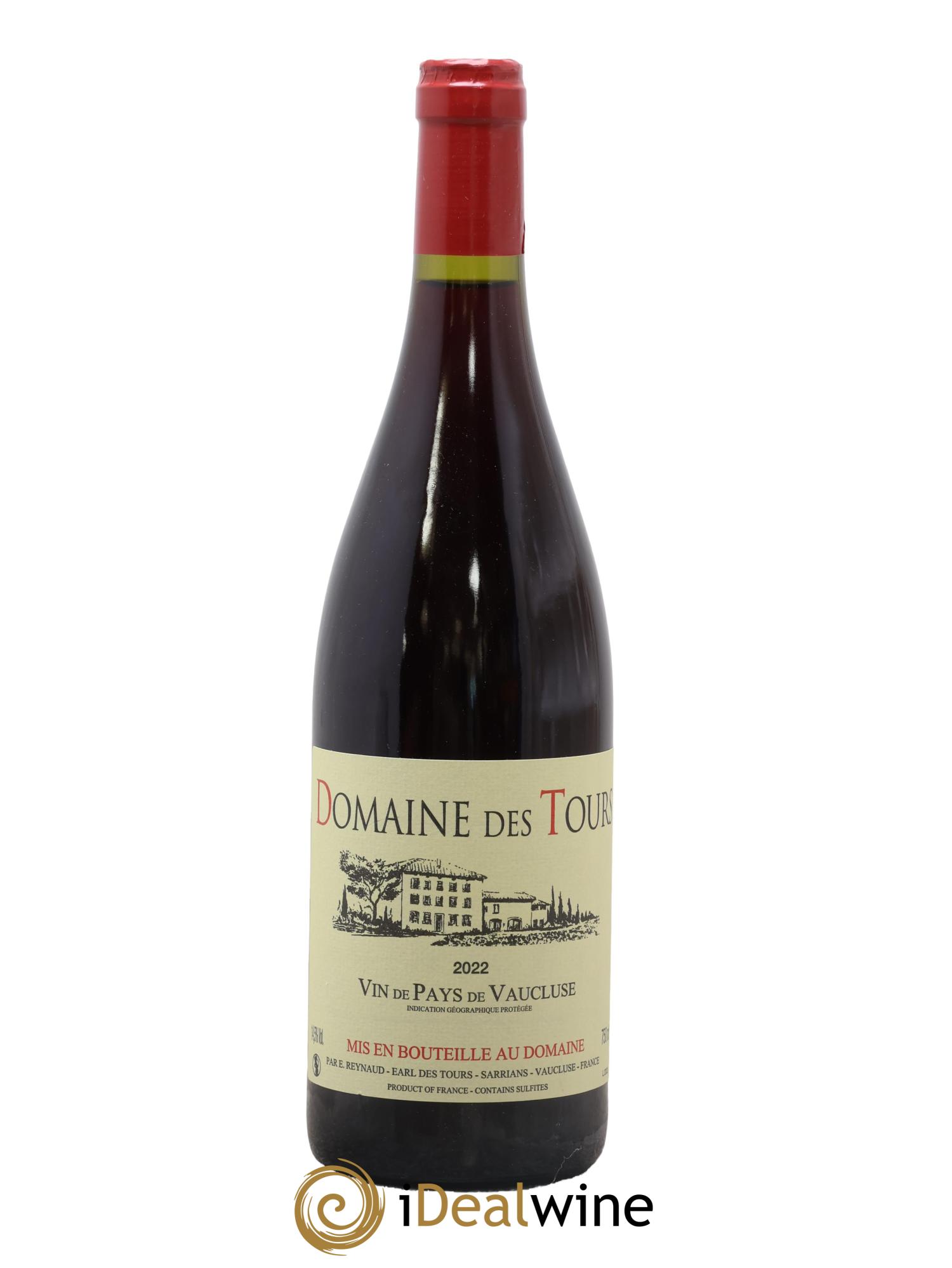 Vaucluse (Vin de Pays de Vaucluse) Domaine des Tours Emmanuel Reynaud 2022 - Lot of 1 bottle - 0