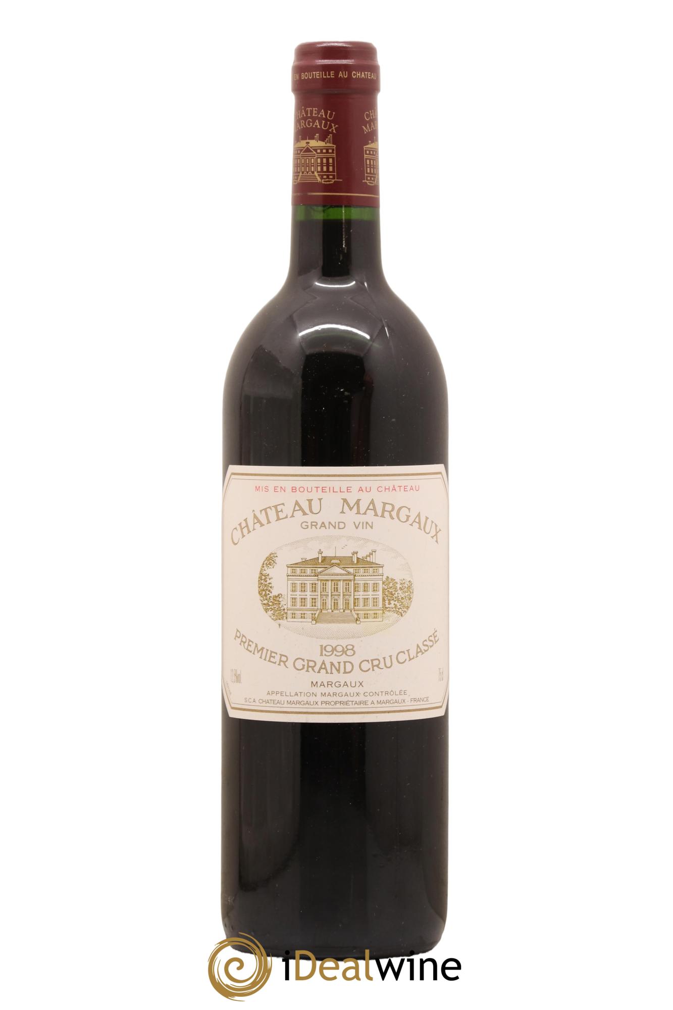 Château Margaux 1er Grand Cru Classé 1998 - Lot de 1 bouteille - 0
