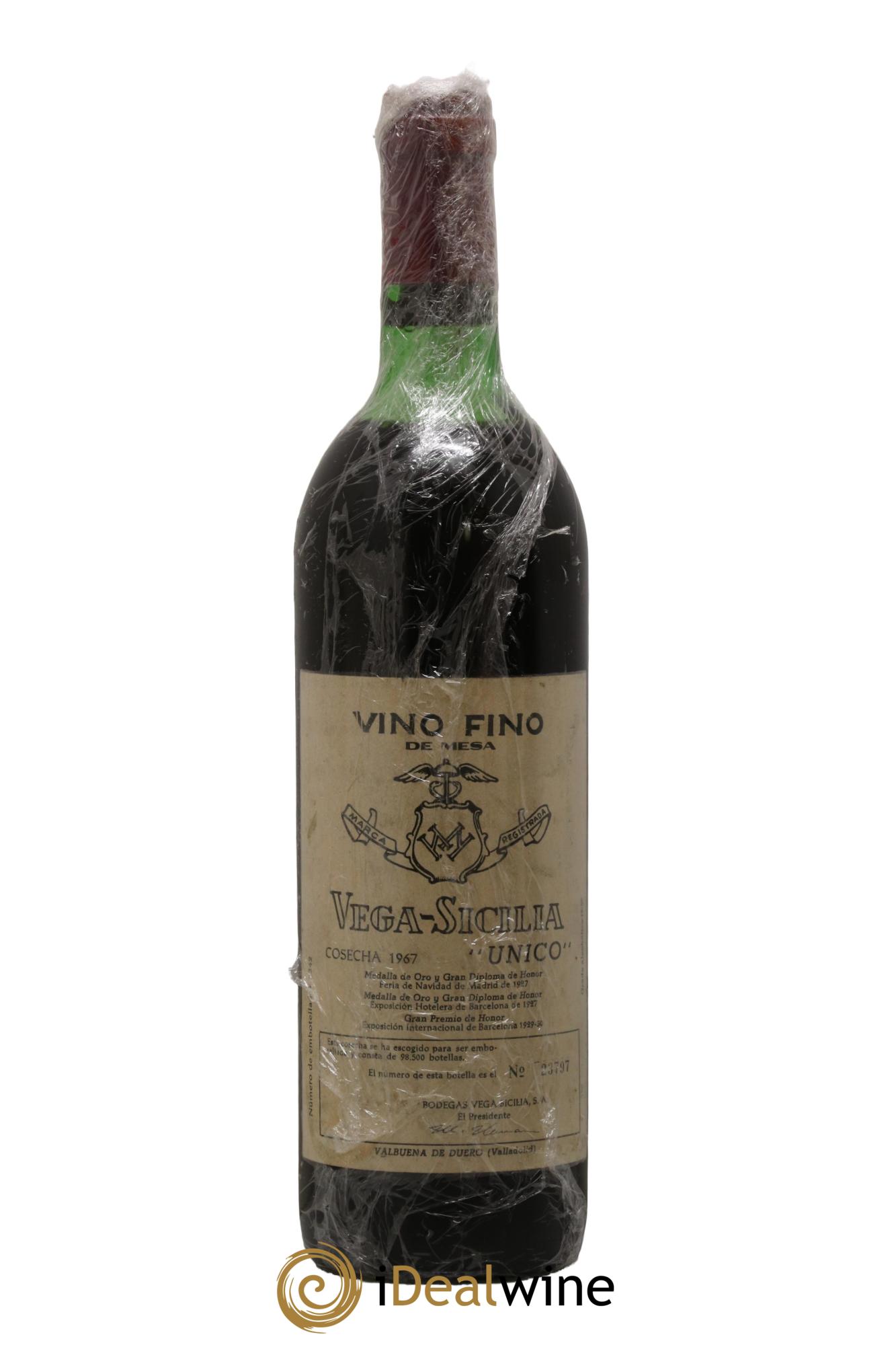 Ribera Del Duero DO Vega Sicilia Unico Famille Alvarez 1967 - Lotto di 1 bottiglia - 0