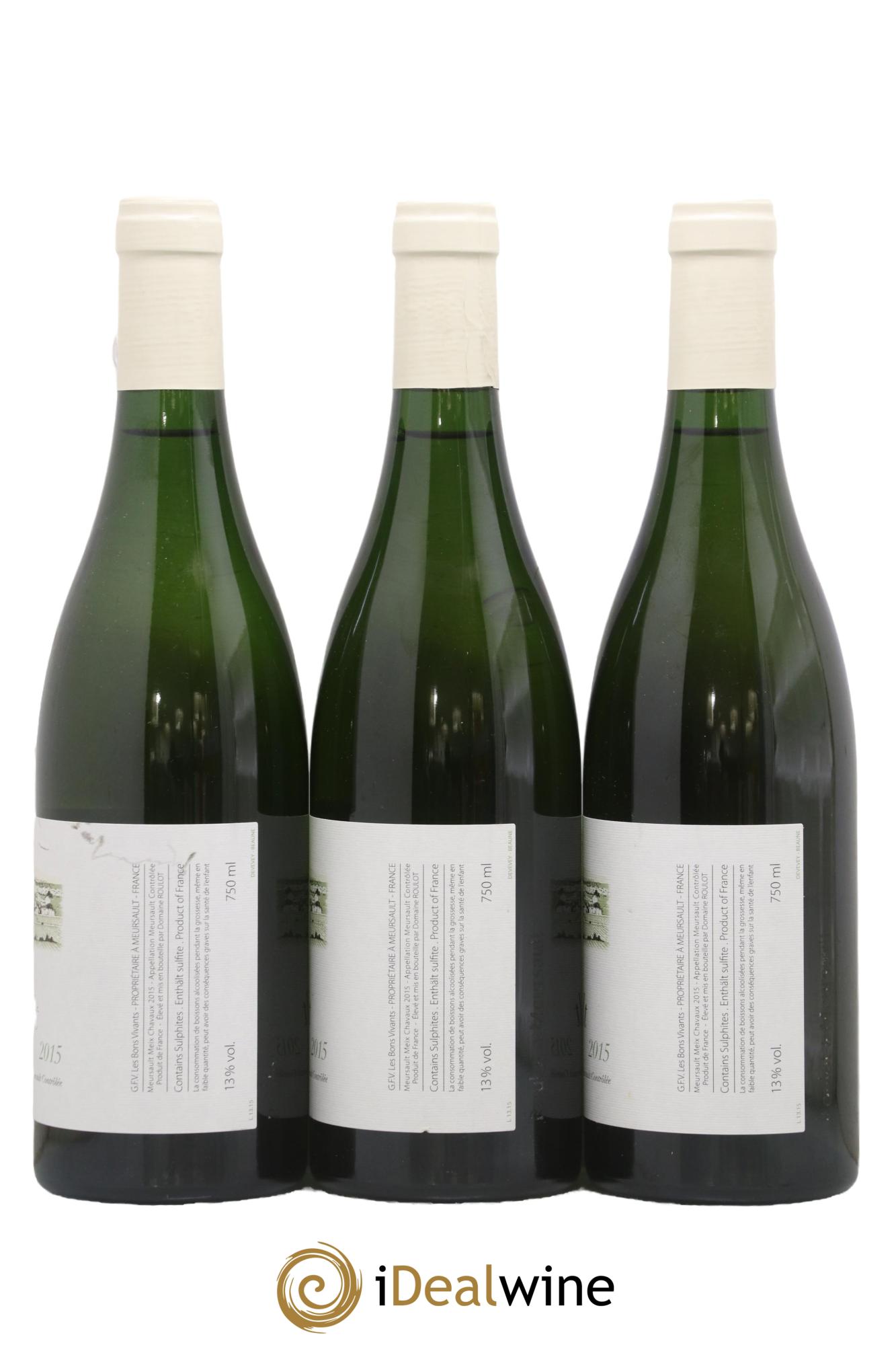 Meursault Meix Chavaux Roulot (Domaine) 2015 - Lot de 3 bouteilles - 1