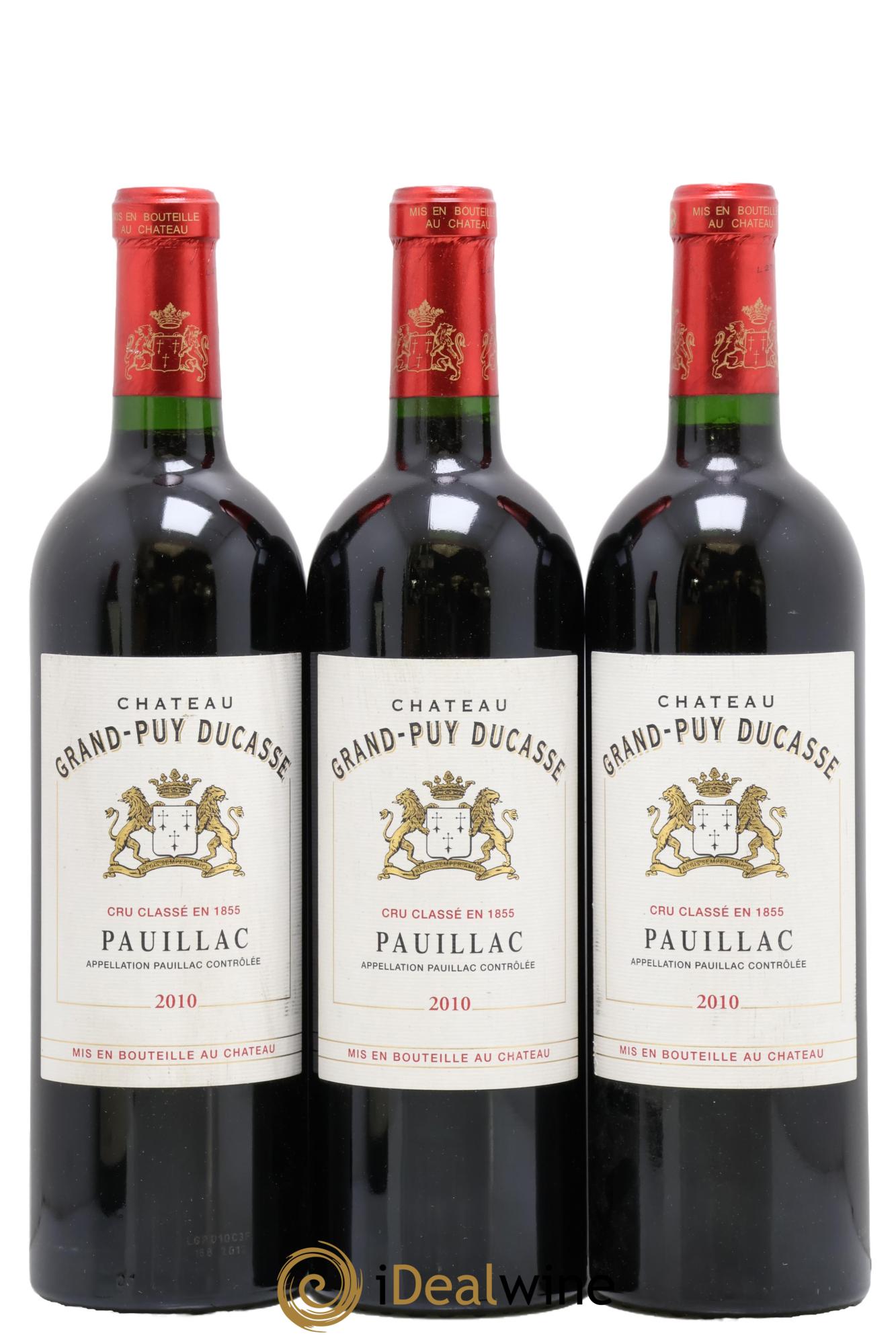 Château Grand Puy Ducasse 5ème Grand Cru Classé 2010 - Lot de 3 bouteilles - 0