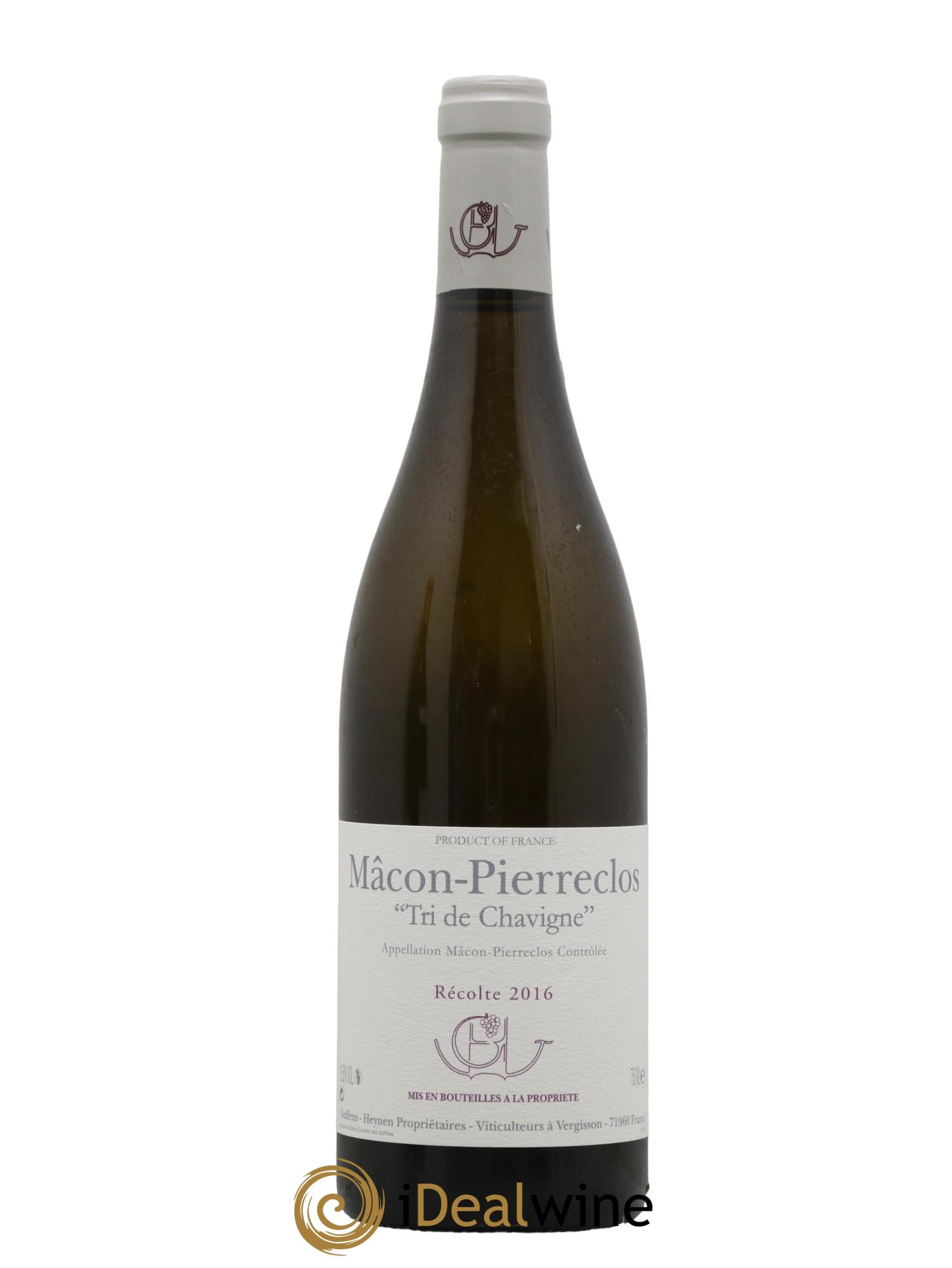 Mâcon-Pierreclos Tri de Chavigne Guffens-Heynen 2016 - Lot de 1 bouteille - 0