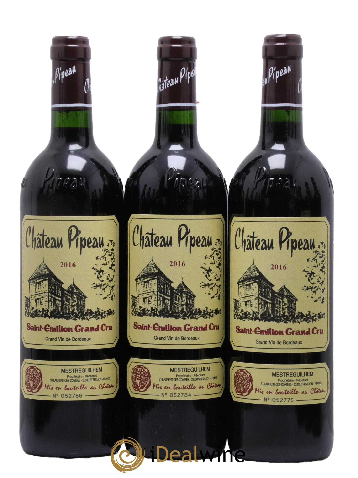 Château Pipeau 2016 - Lot of 12 bottles - 3