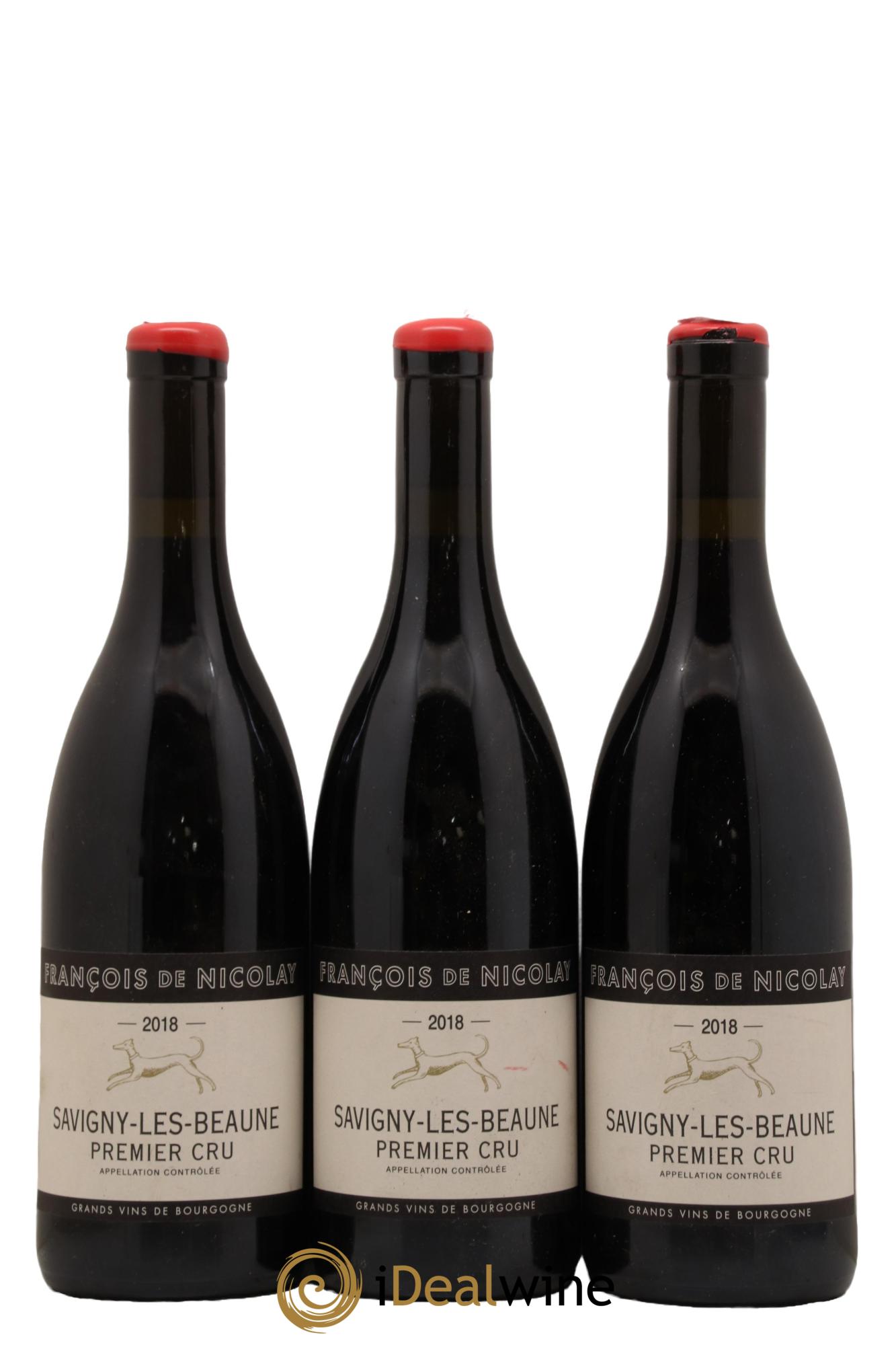 Savigny-lès-Beaune 1er Cru Francois De Nicolay 2018 - Lot de 3 bouteilles - 0