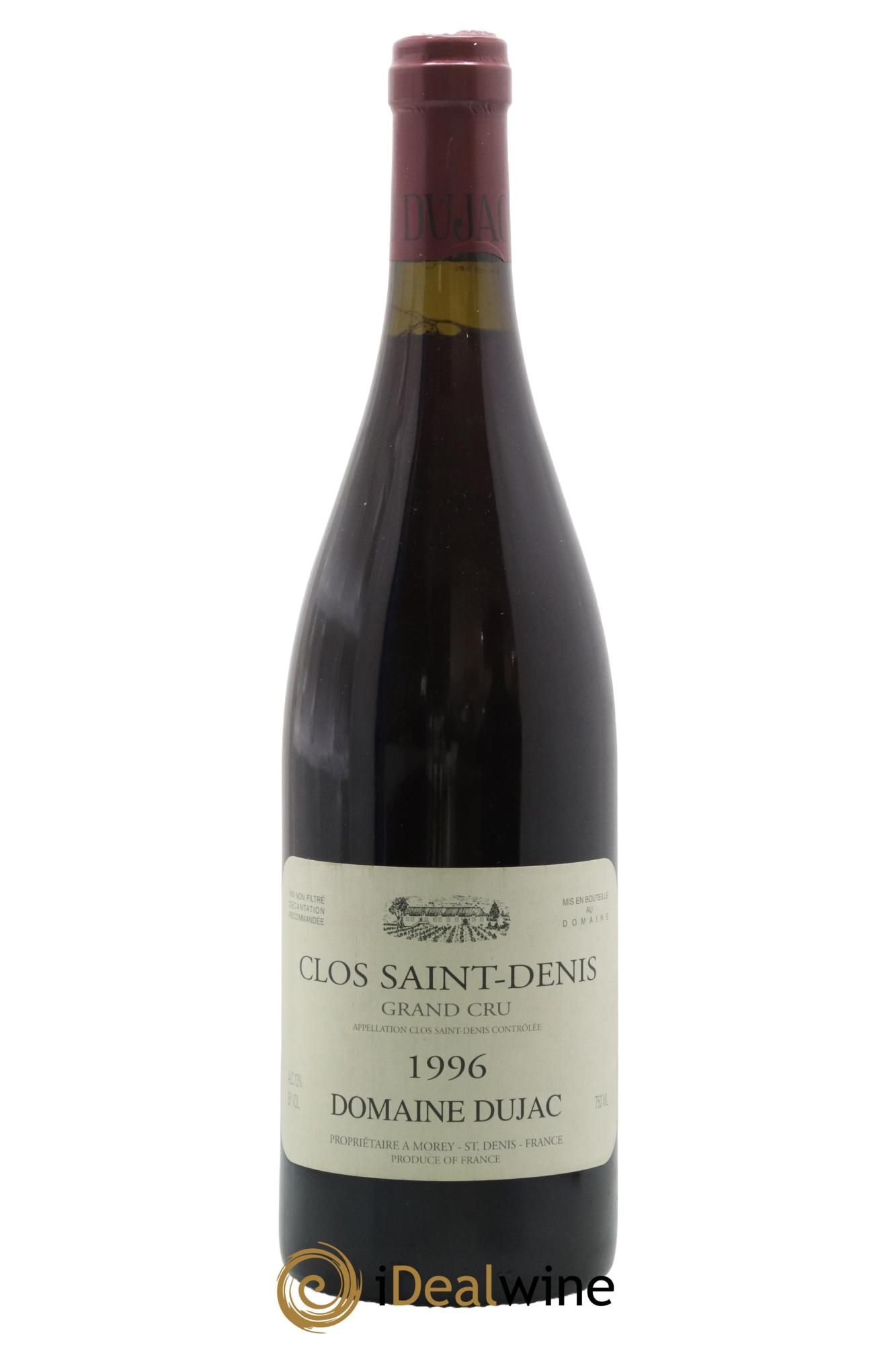 Clos Saint-Denis Grand Cru Dujac (Domaine) 1996 - Lot de 1 bouteille - 0