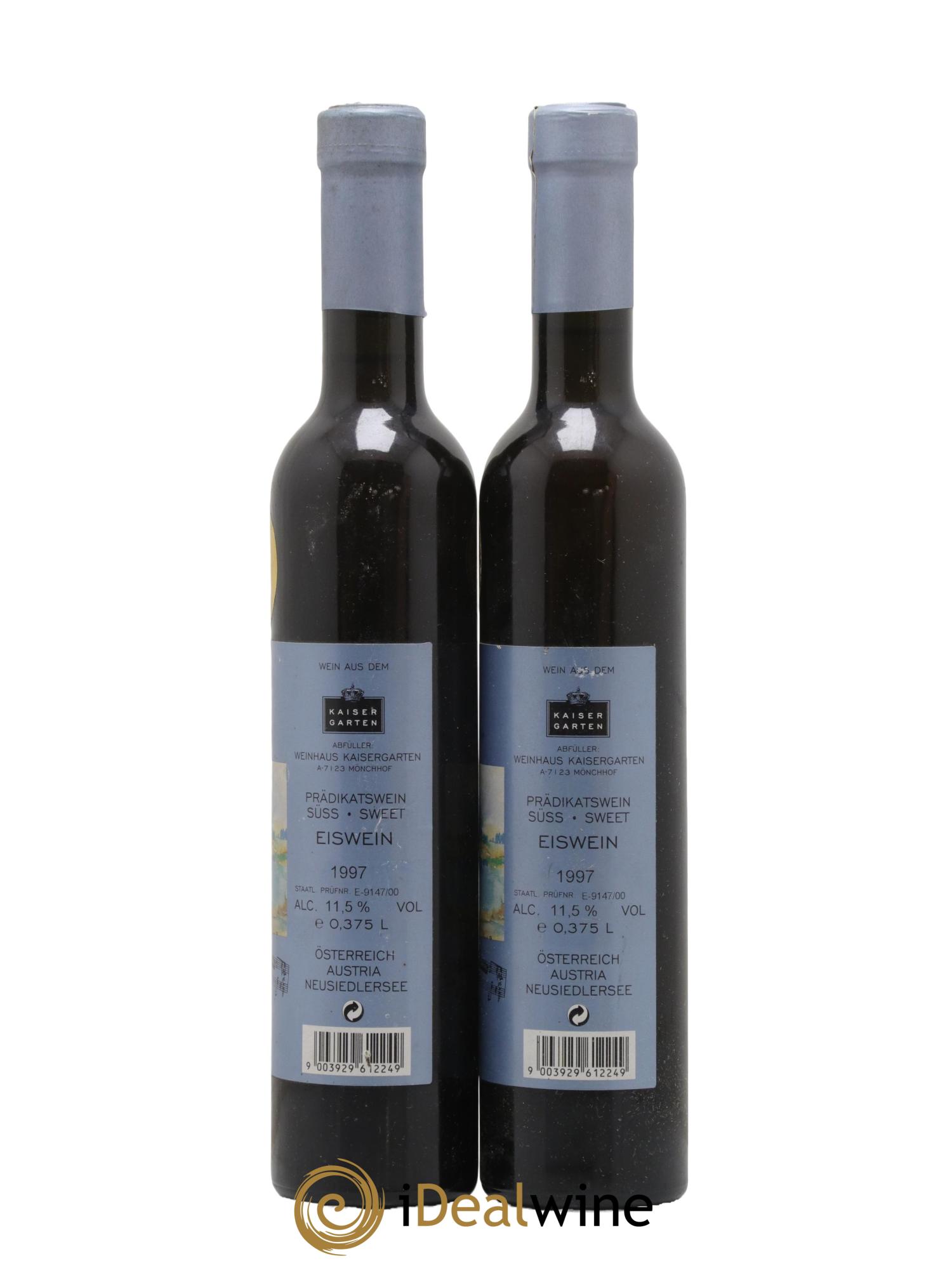 Autriche Eiswein Weinhaus Kaisergarten Seewinkler Impressionen Neusiedlersee 1997 - Posten von 2 Demi-Flaschen - 1