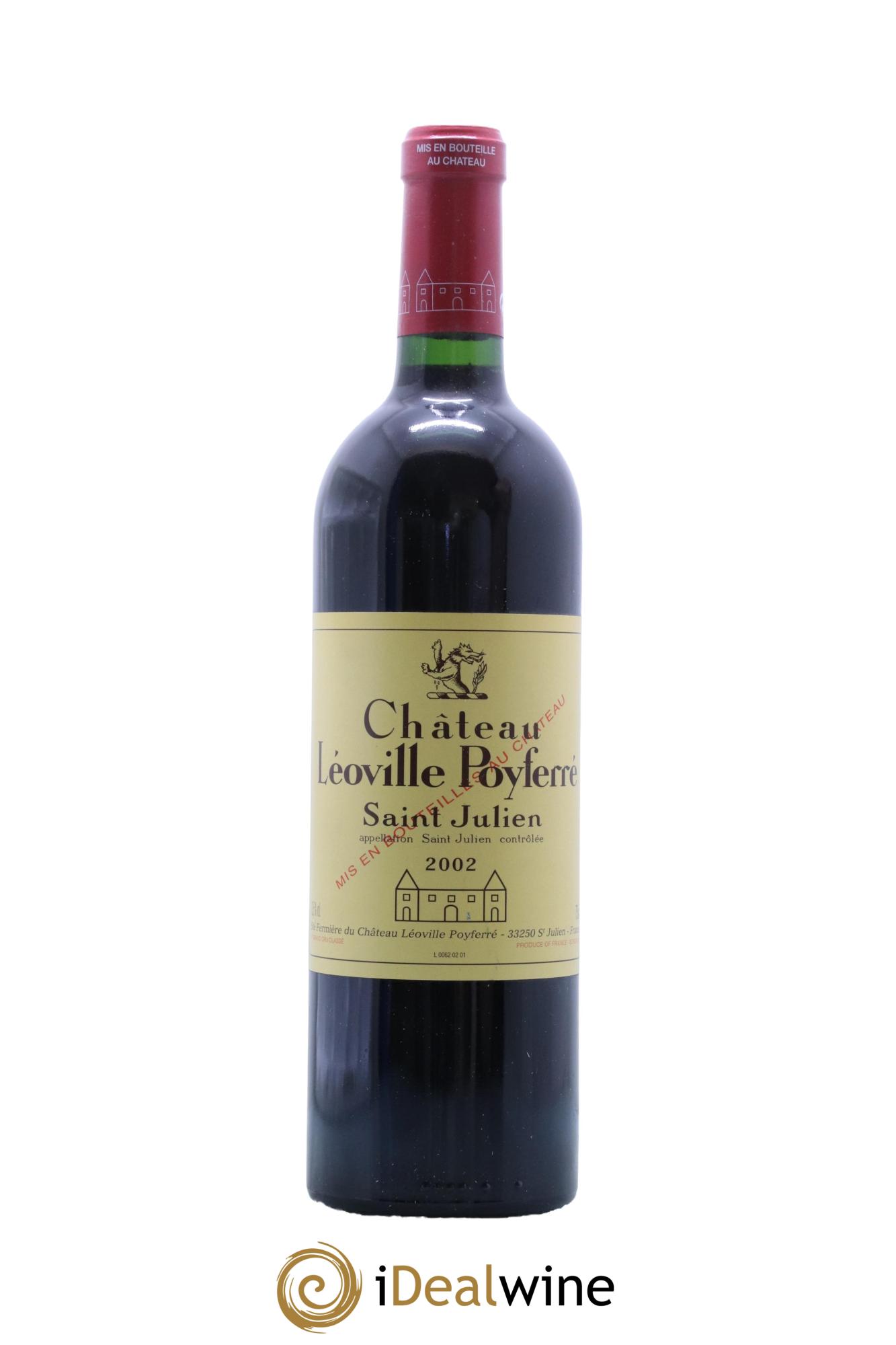 Château Léoville Poyferré 2ème Grand Cru Classé 2002 - Lot de 1 bouteille - 0