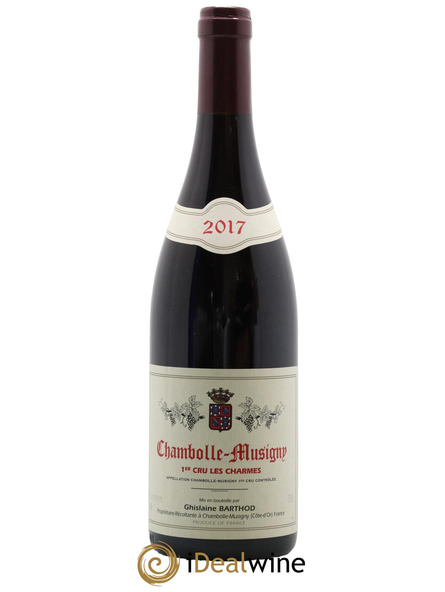 Chambolle-Musigny 1er Cru Les Charmes Ghislaine Barthod 2017 - Lot de 1 bouteille - 0