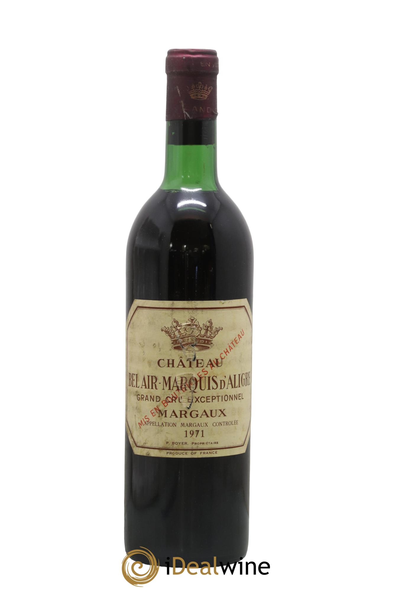 Château Bel Air Marquis d'Aligre 1971 - Lot of 1 bottle - 0