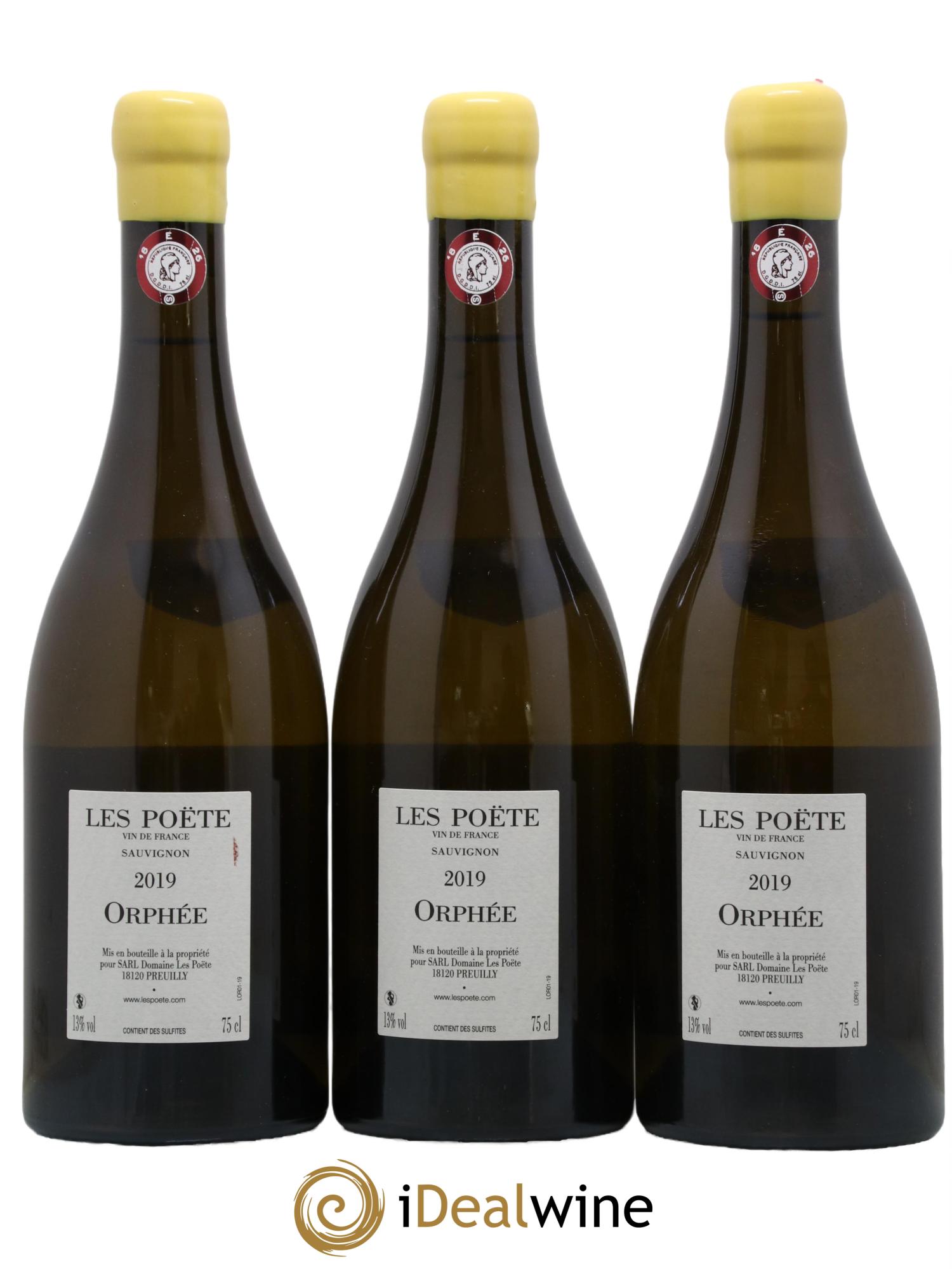 Vin de France (anciennement Reuilly) Orphée Les Poëte 2019 - Lot de 3 bouteilles - 1