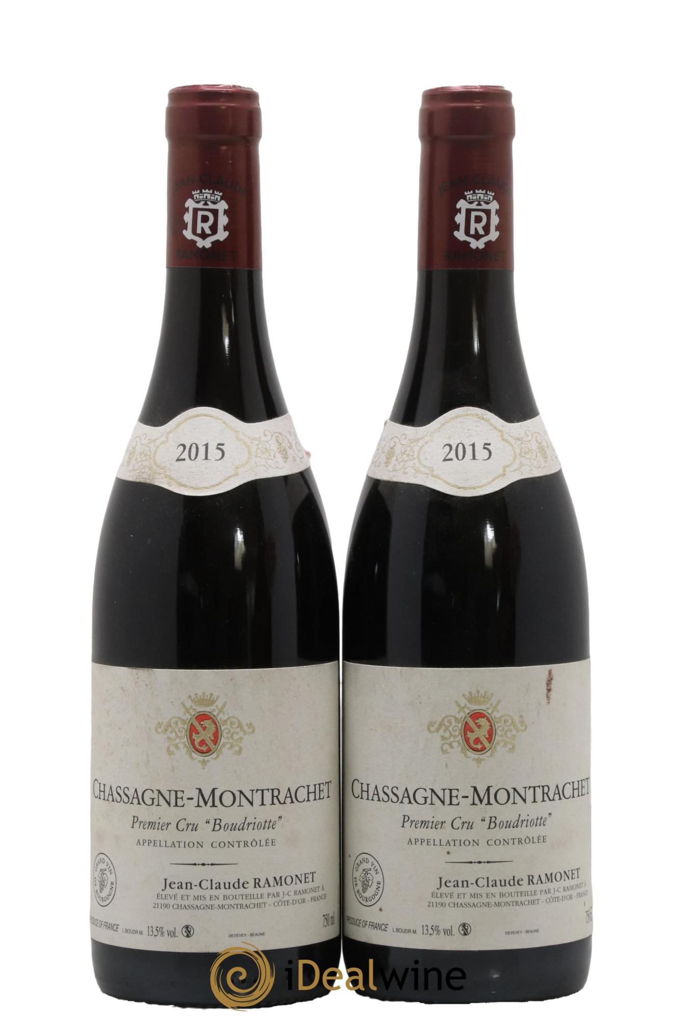 Chassagne-Montrachet 1er Cru Boudriotte Ramonet (Domaine) 2015 - Lot de 2 bouteilles - 0
