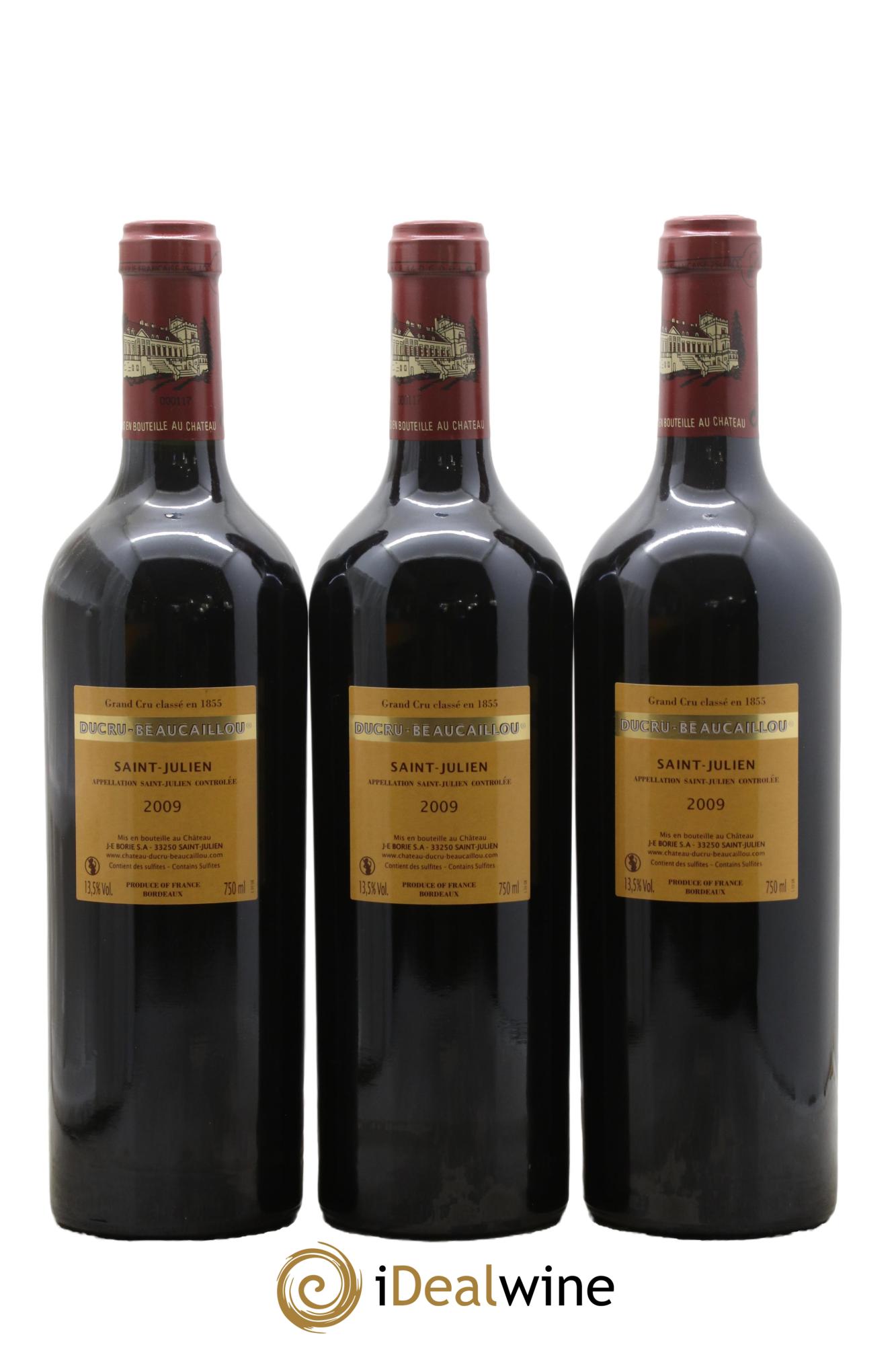 Château Ducru Beaucaillou 2ème Grand Cru Classé 2009 - Lot de 3 bouteilles - 1