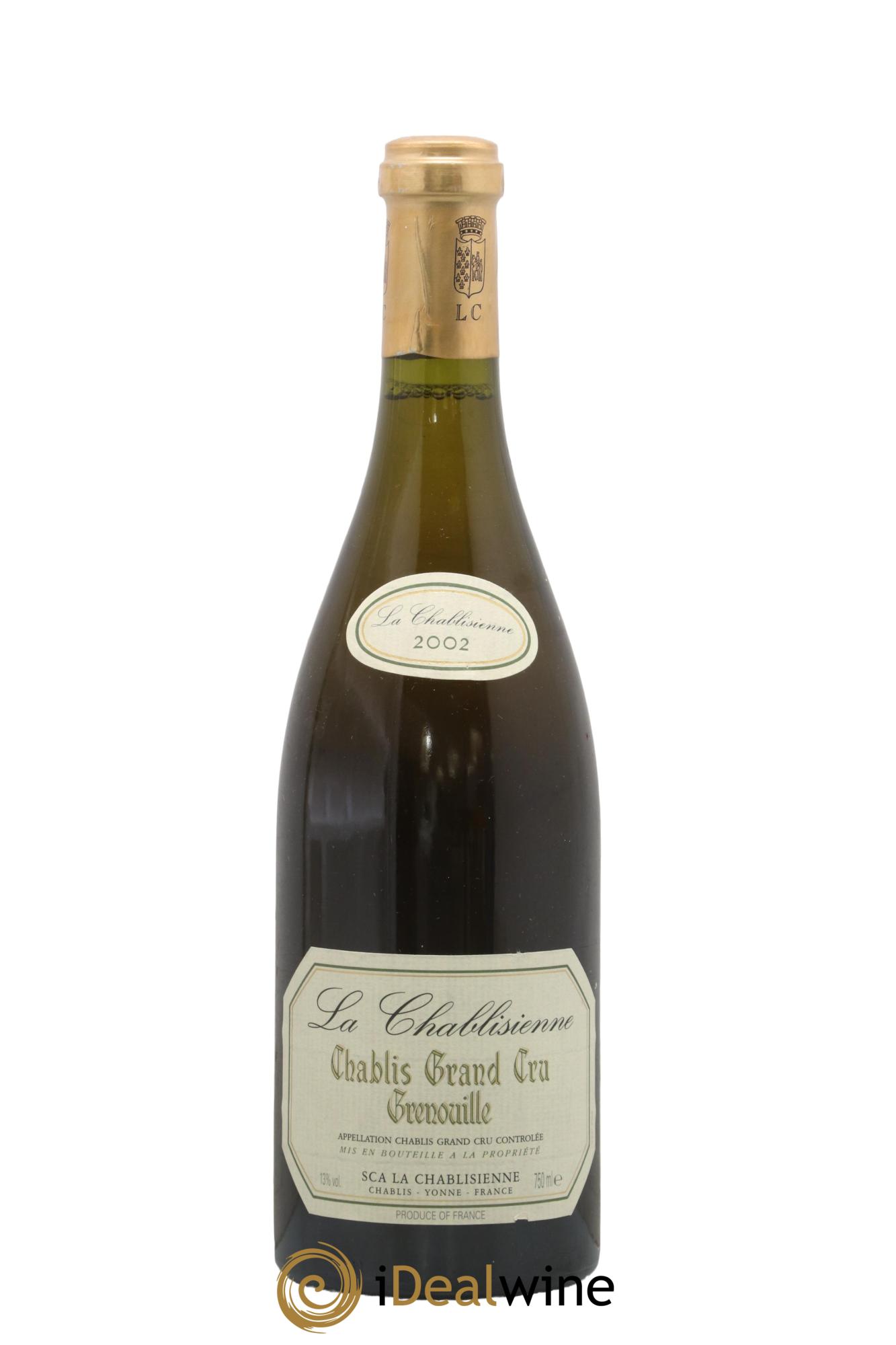 Chablis Grand Cru Grenouilles Château Grenouille - La Chablisienne 2002 - Lot of 1 bottle - 0