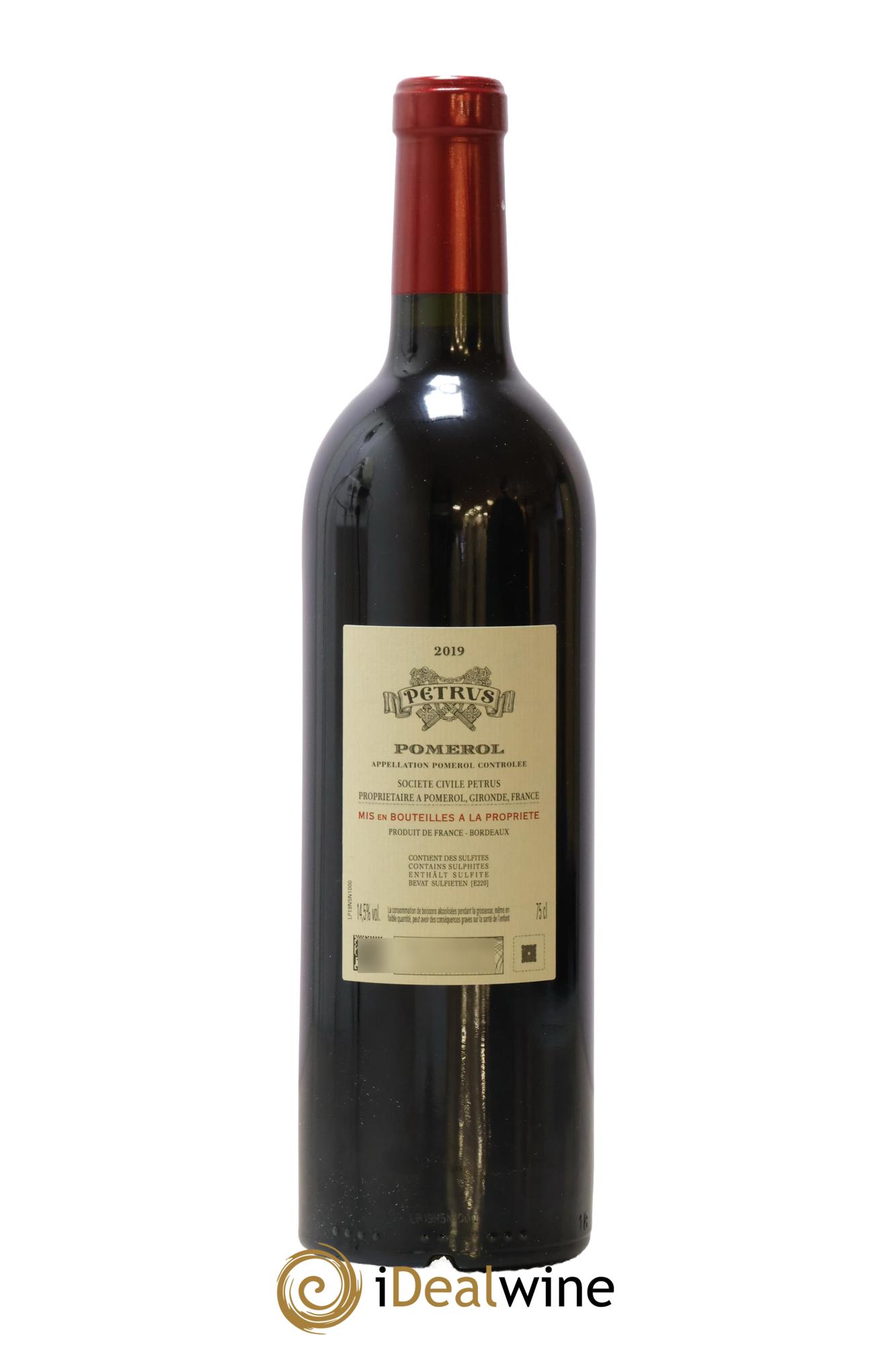 Petrus  2019 - Lot de 1 bouteille - 1