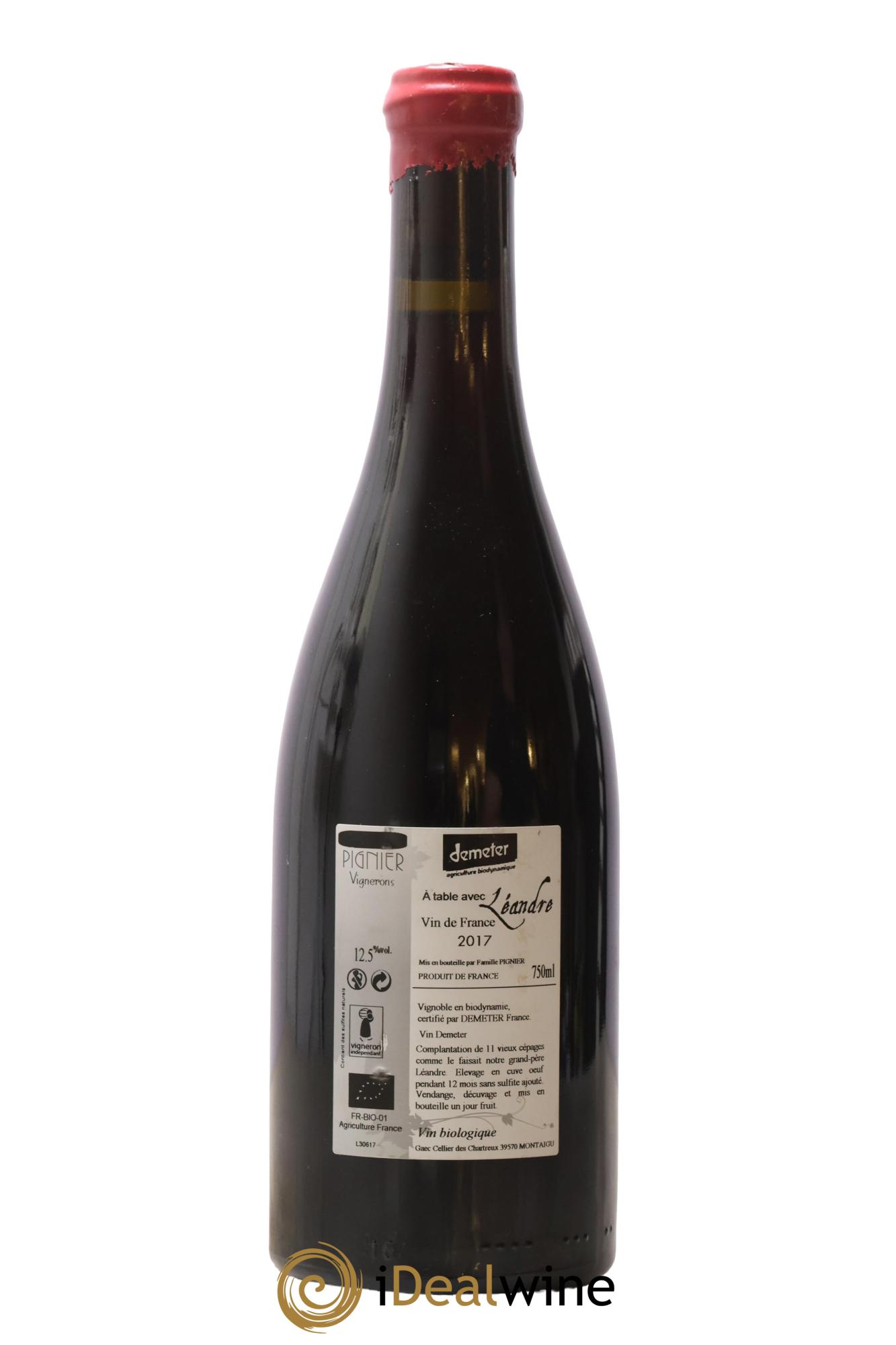 Vin de France A Table avec Léandre Pignier 2017 - Lot of 1 bottle - 1