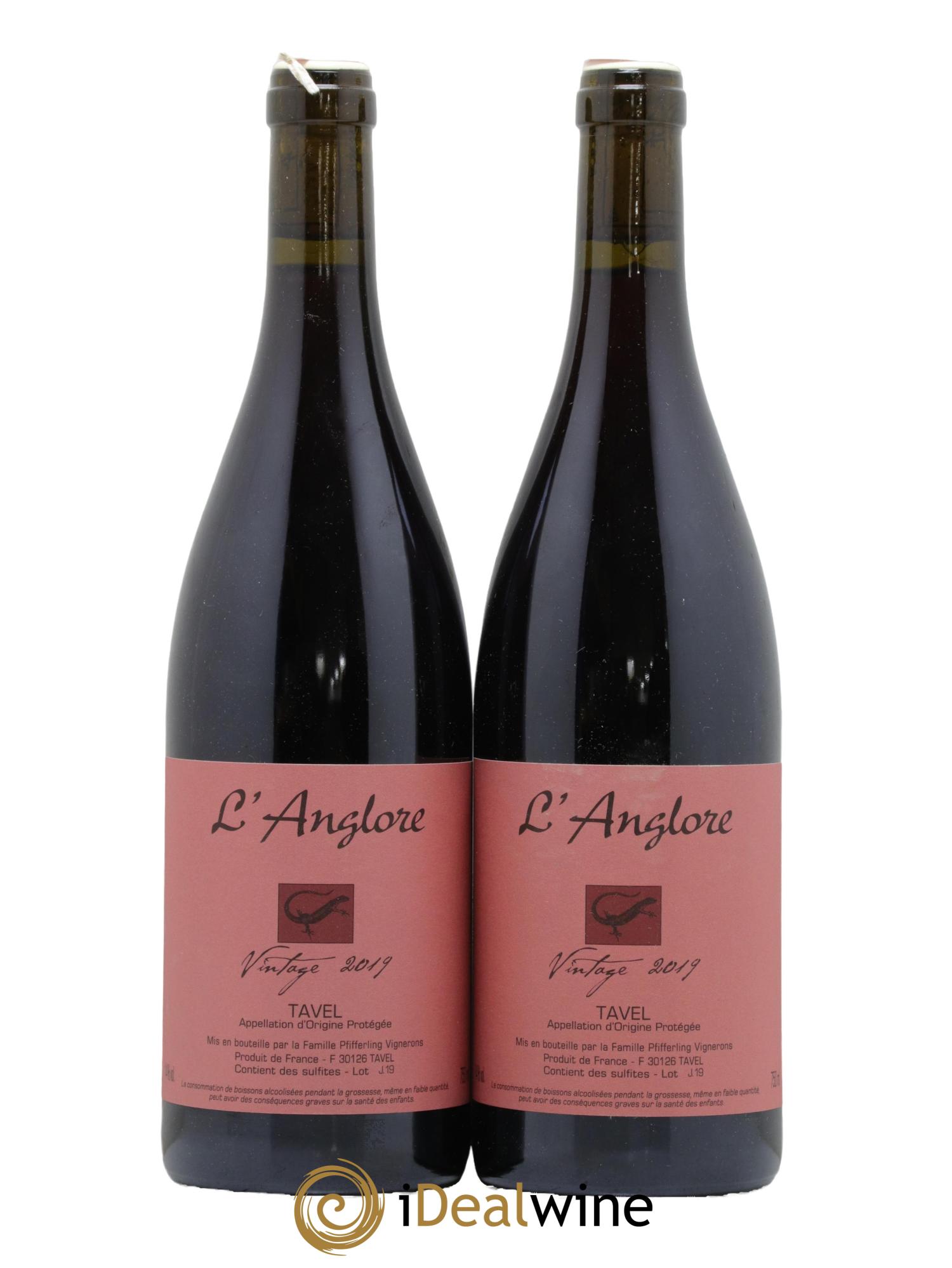 Tavel Vintage L'Anglore 2019 - Posten von 2 Flaschen - 0