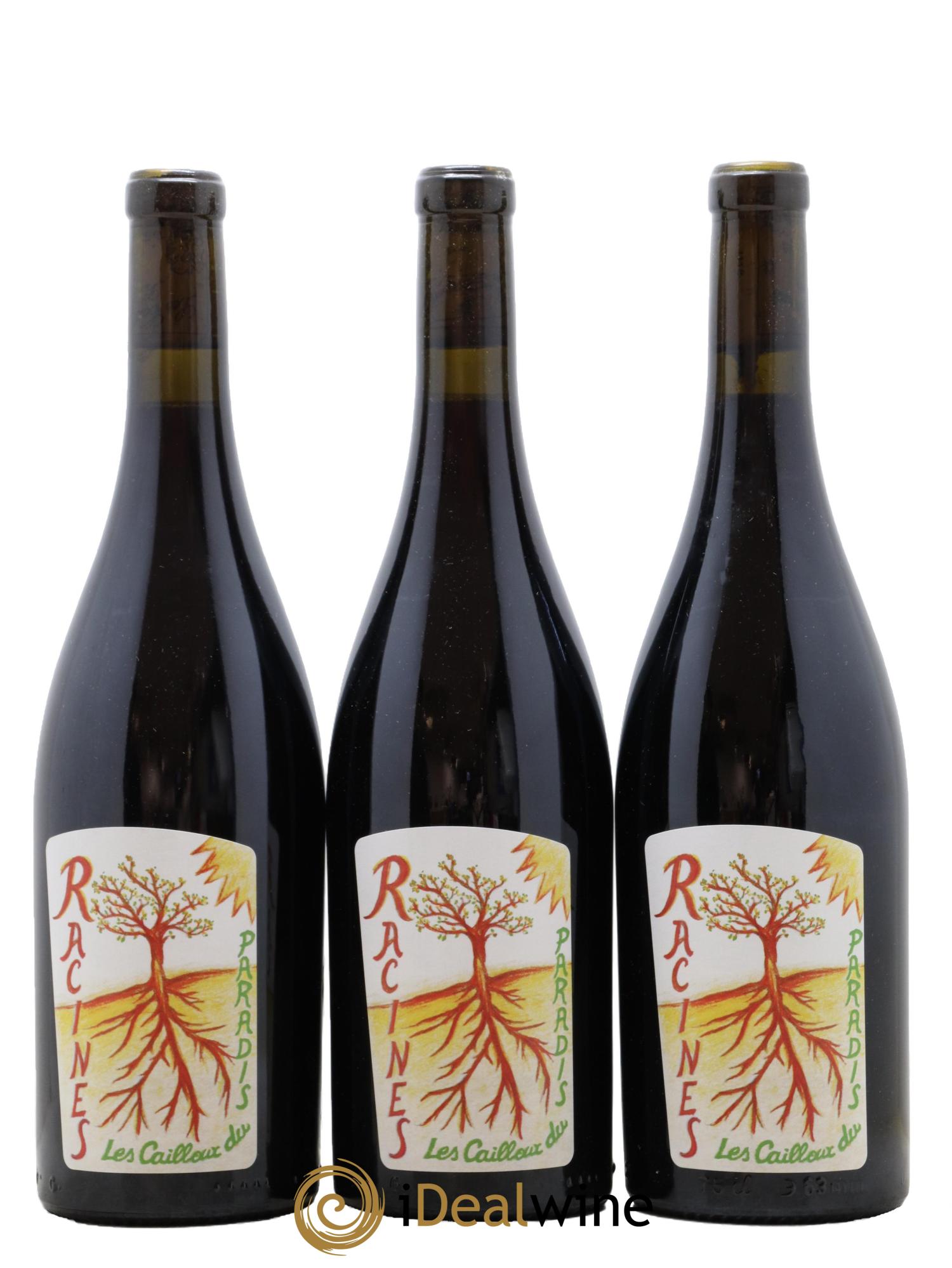Vin de France Racines Les Cailloux du Paradis - Claude Courtois 2018 - Lot de 3 bouteilles - 0