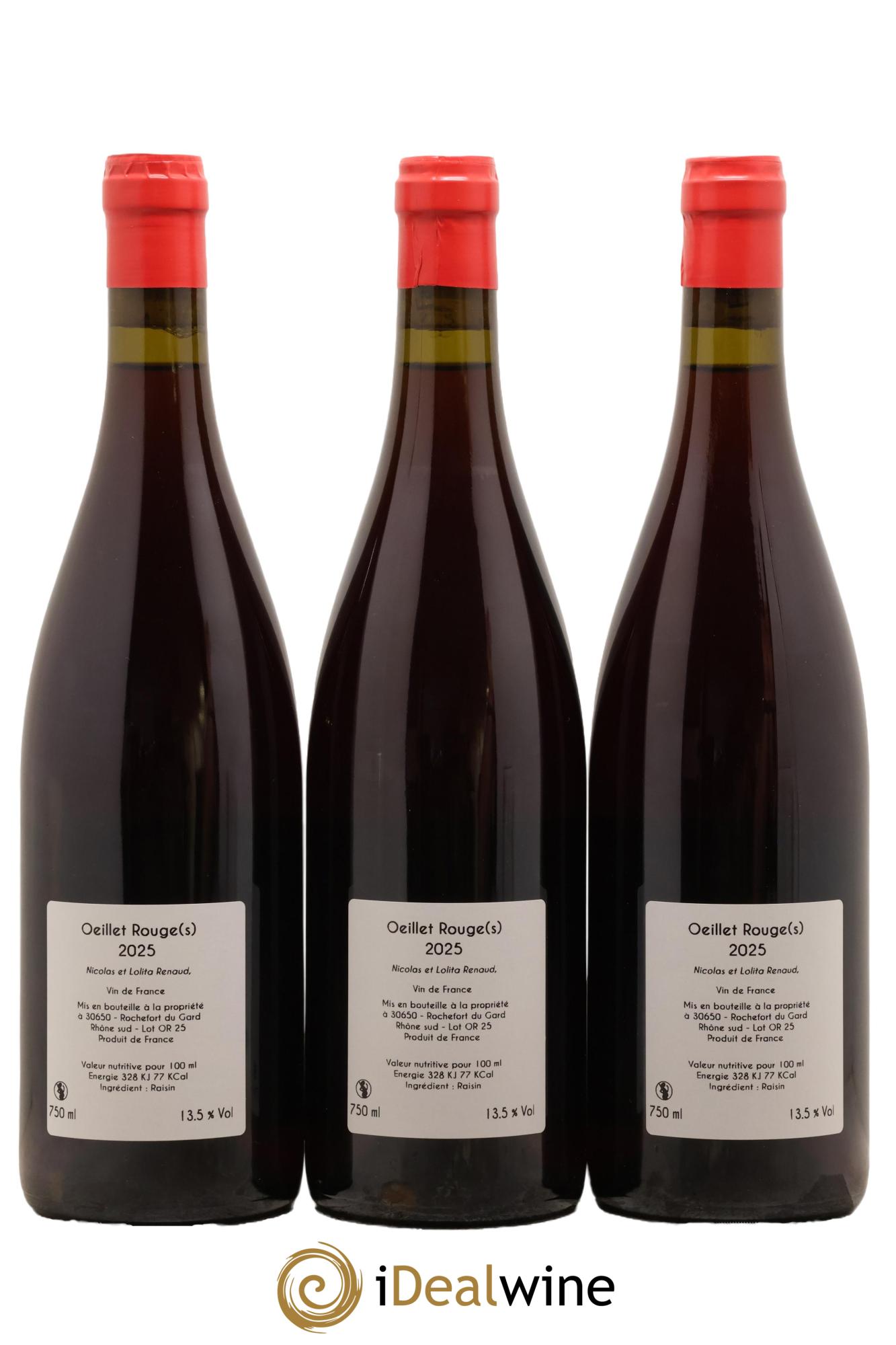 Vin de France Oeillet Clos des Grillons 2025 - Lot of 3 bottles - 1