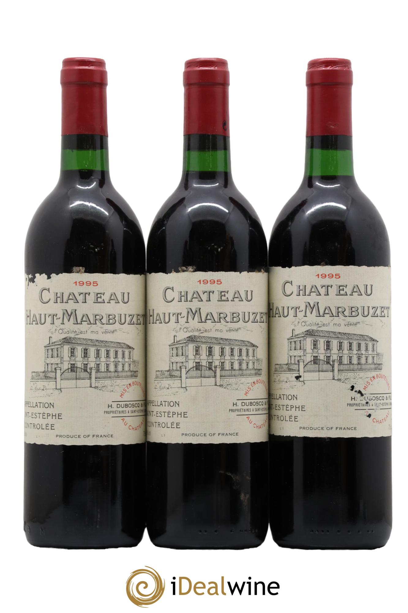Château Haut Marbuzet  1995 - Lot de 6 bouteilles - 2