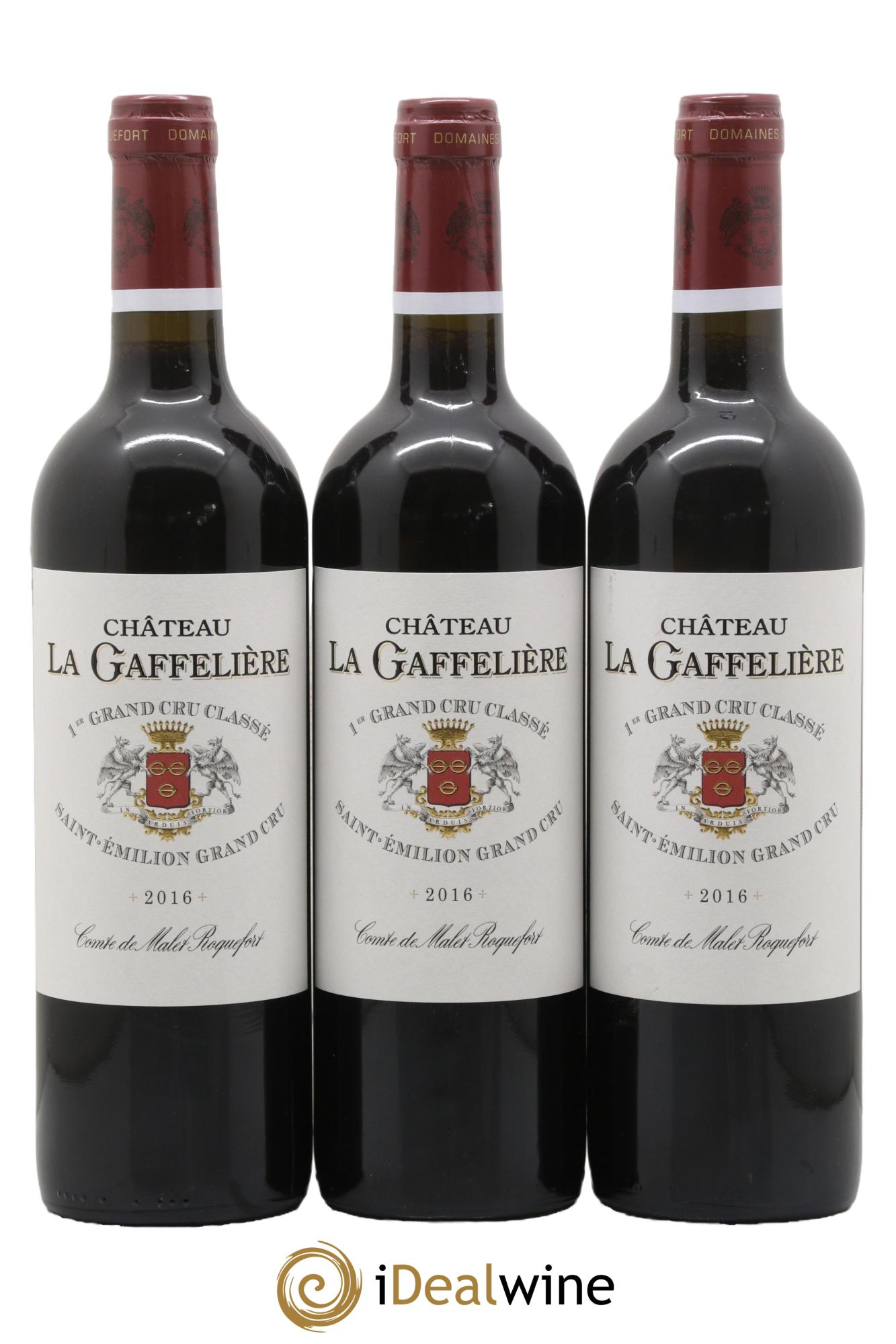 Château la Gaffelière 1er Grand Cru Classé B 2016 - Lot of 3 bottles - 0