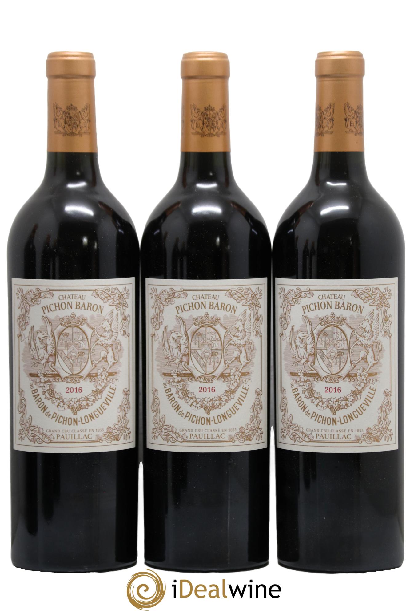 Pichon Longueville Baron 2ème Grand Cru Classé 2016 - Lotto di 6 bottiglie - 2