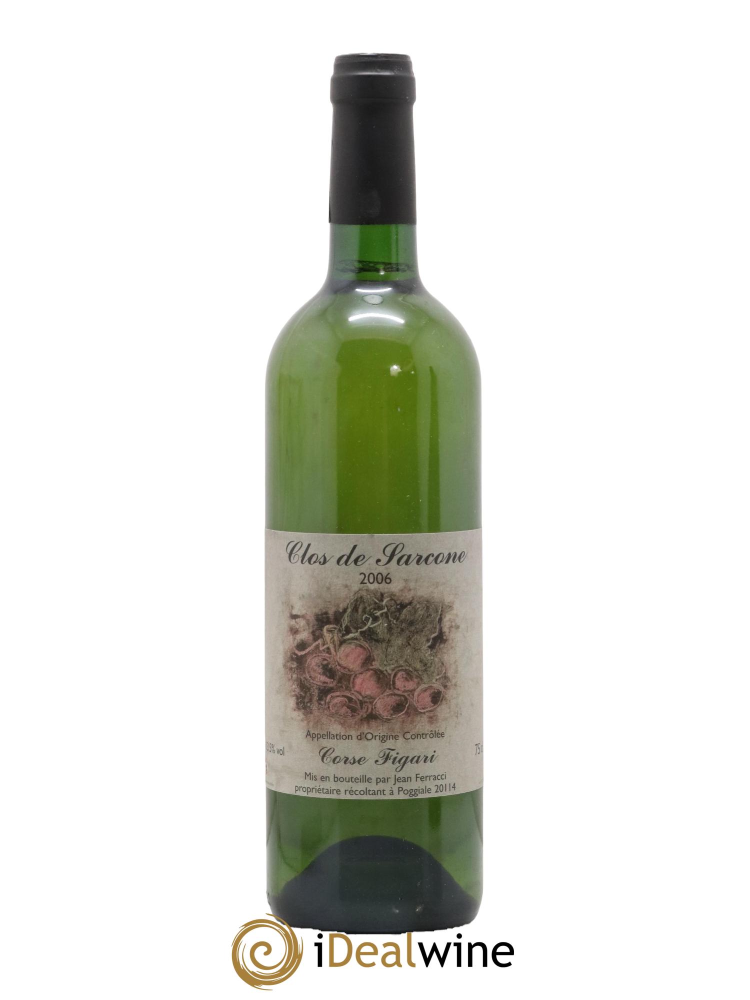 Vin de Corse Figari Clos de Sarcone Jean Ferracci 2006 - Lot de 1 bouteille - 0