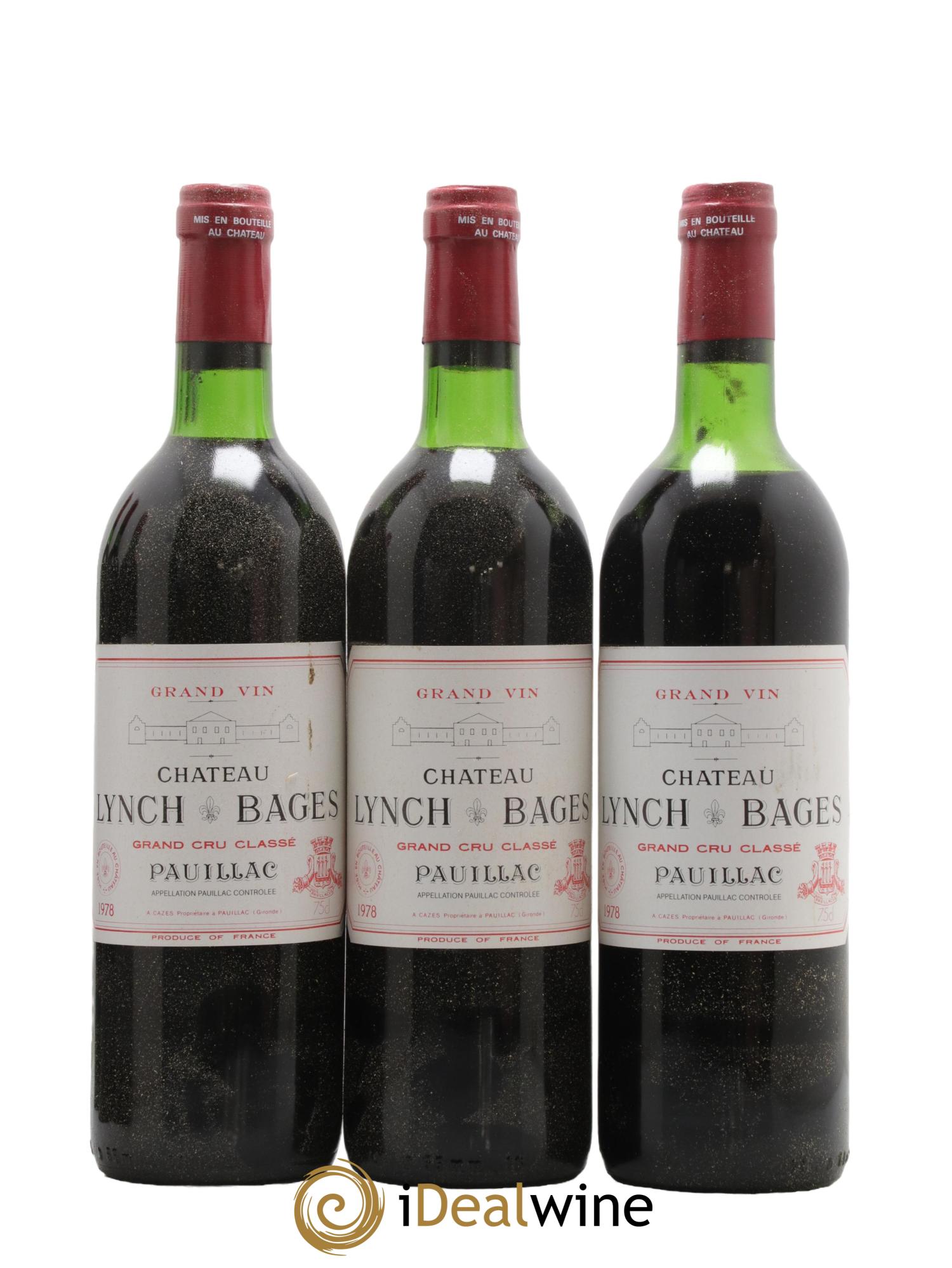 Château Lynch Bages 5ème Grand Cru Classé 1978 - Lot de 12 bouteilles - 2