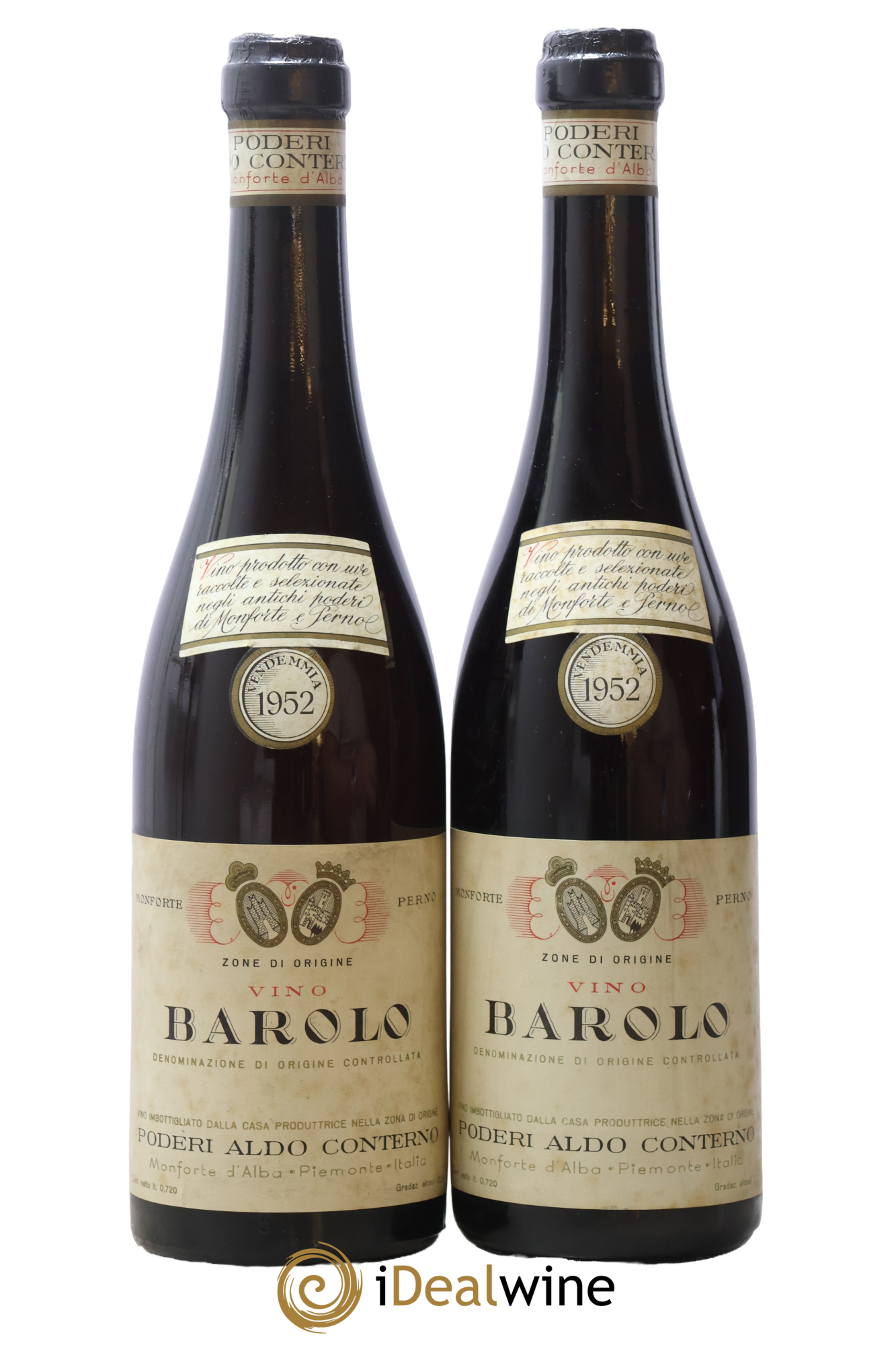 Barolo DOCG Aldo Conterno 1952 - Lot of 2 bottles - 0