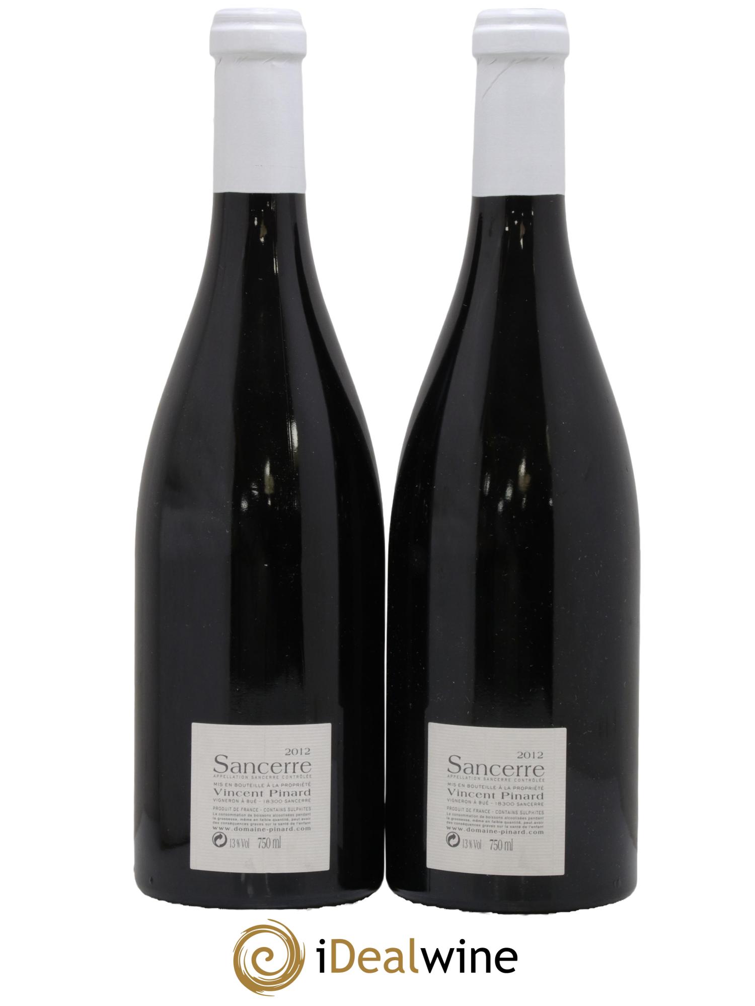 Sancerre Vendanges Entières Vincent Pinard 2012 - Posten von 2 Flaschen - 1
