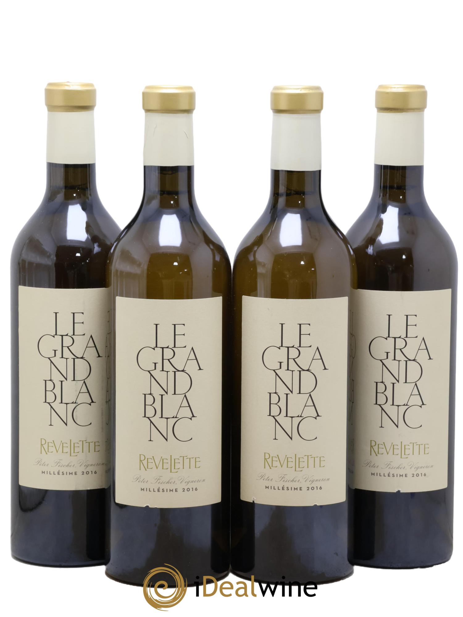 IGP Méditerranée Château Revelette Le Grand Blanc Sandra & Peter Fischer 2016 - Posten von 4 Flaschen - 0