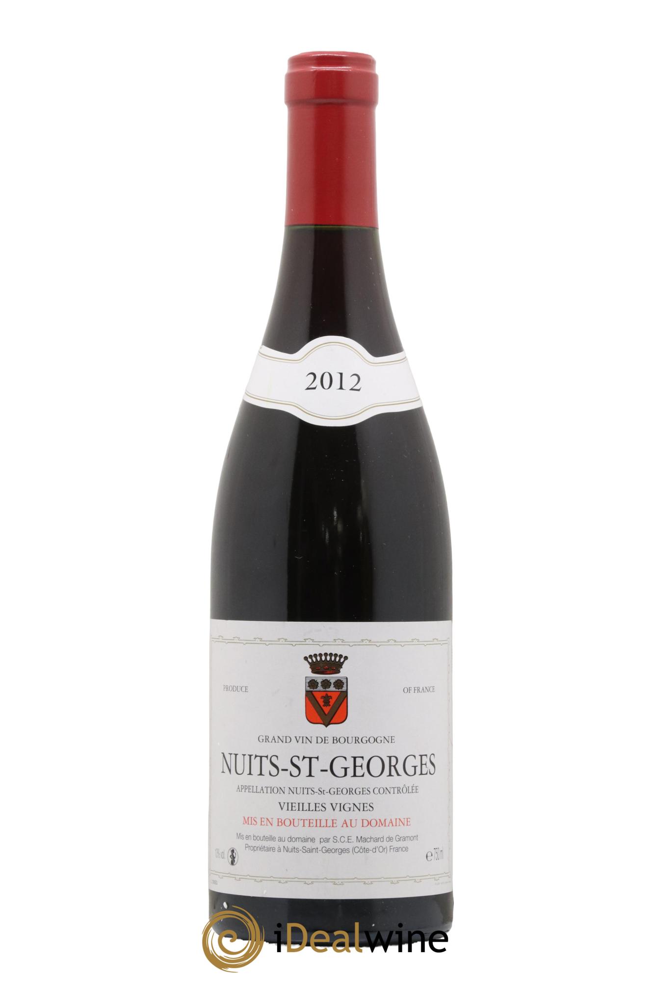 Nuits-Saint-Georges Vieilles Vignes Domaine Machard De Gramont 2012 - Lot de 1 bouteille - 0