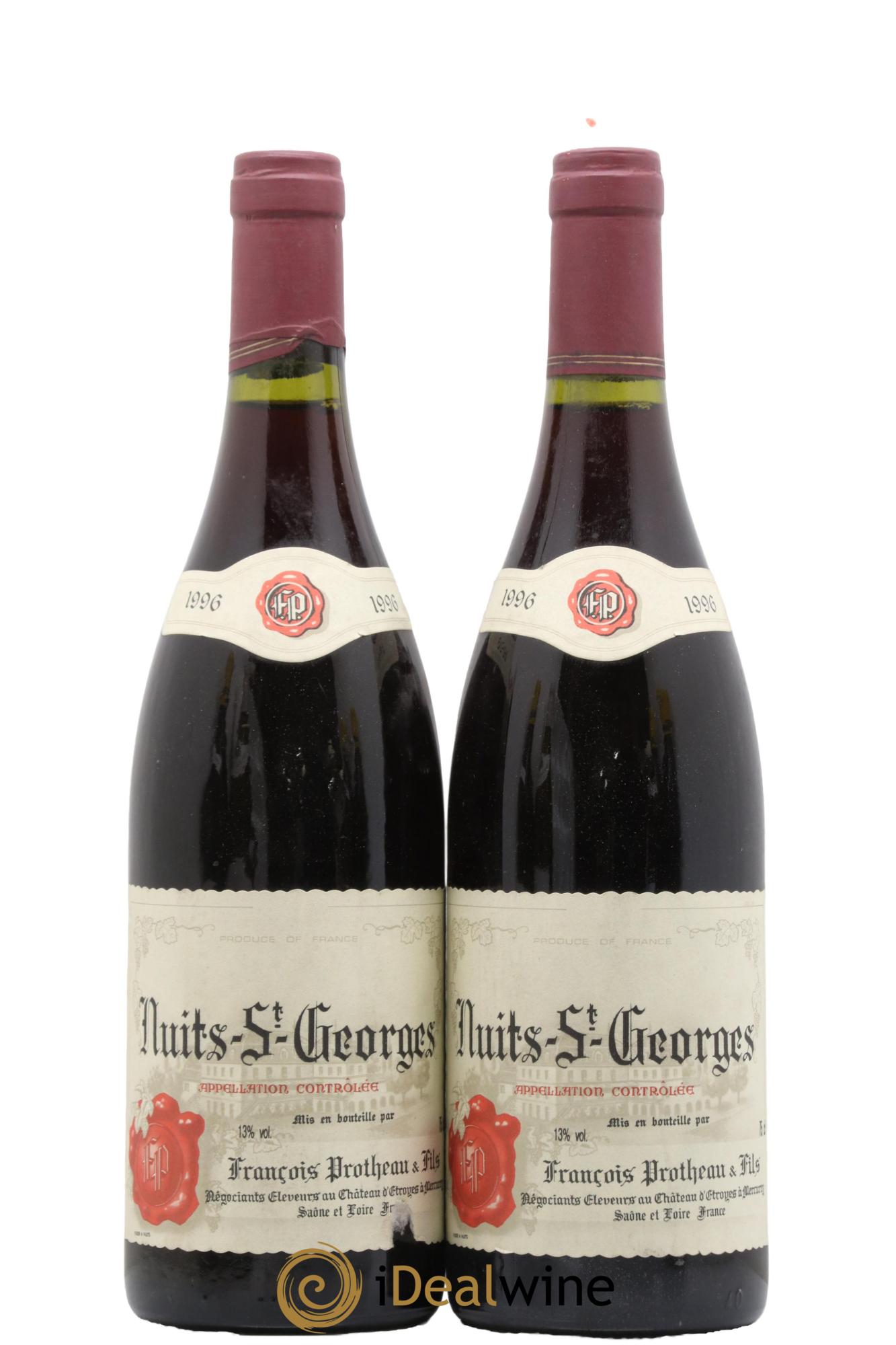 Nuits-Saint-Georges Protheau 1996 - Lot de 2 bouteilles - 0