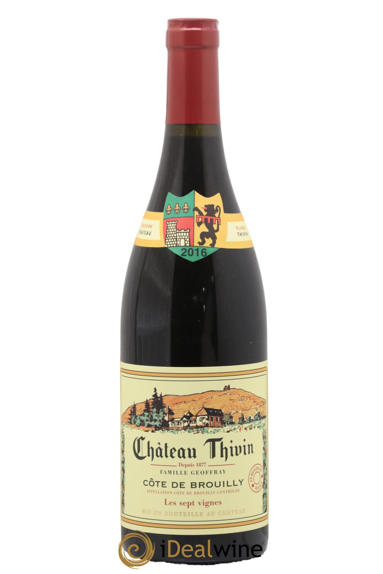 Côte de Brouilly Les 7 Vignes Château Thivin 2016 - Posten von 1 Flasche - 0
