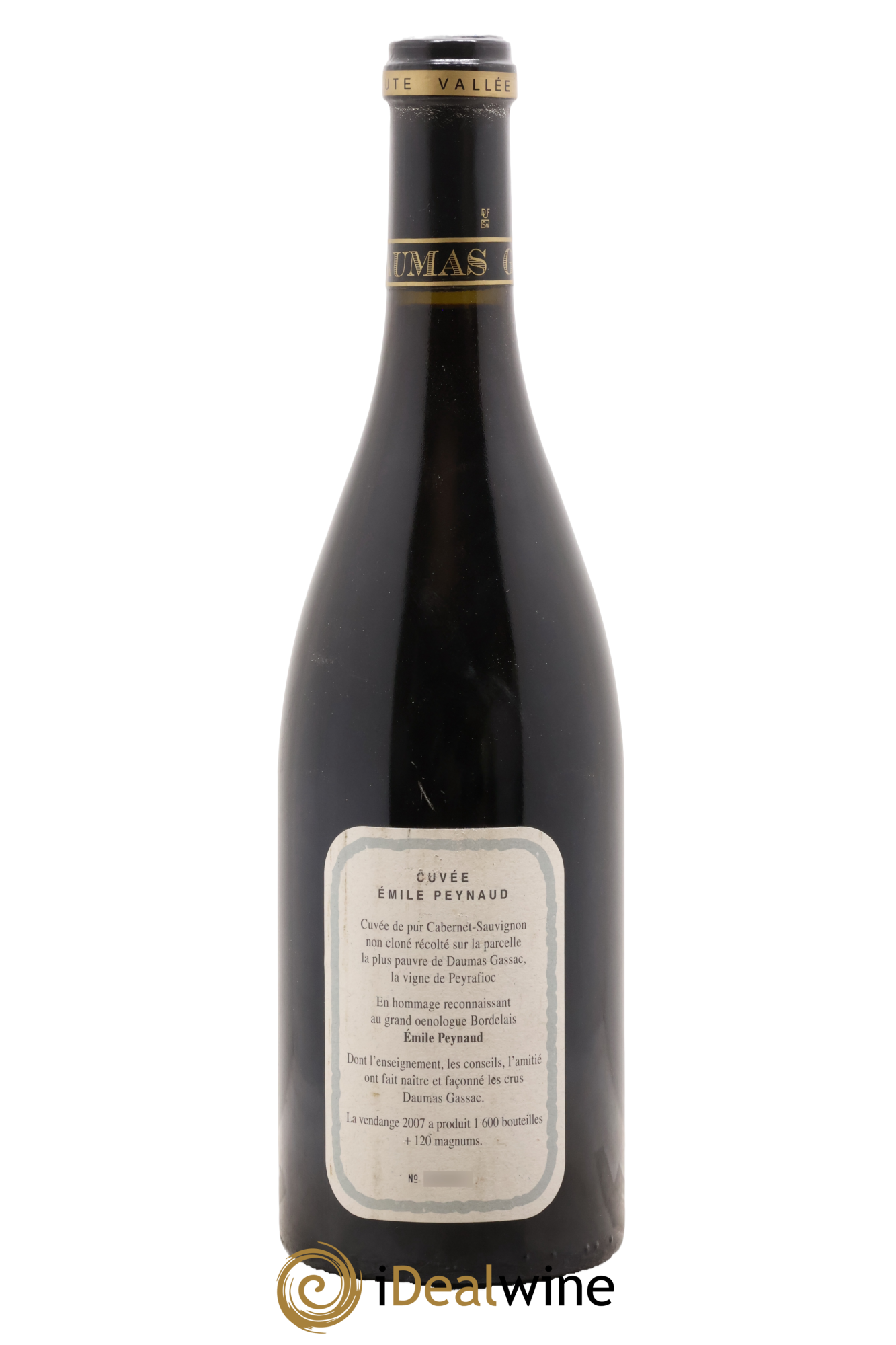 Pays d'Hérault Mas de Daumas Gassac Cuvée Emile Peynaud Famille Guibert de La Vaissière 2007 - Lot de 1 bouteille - 2