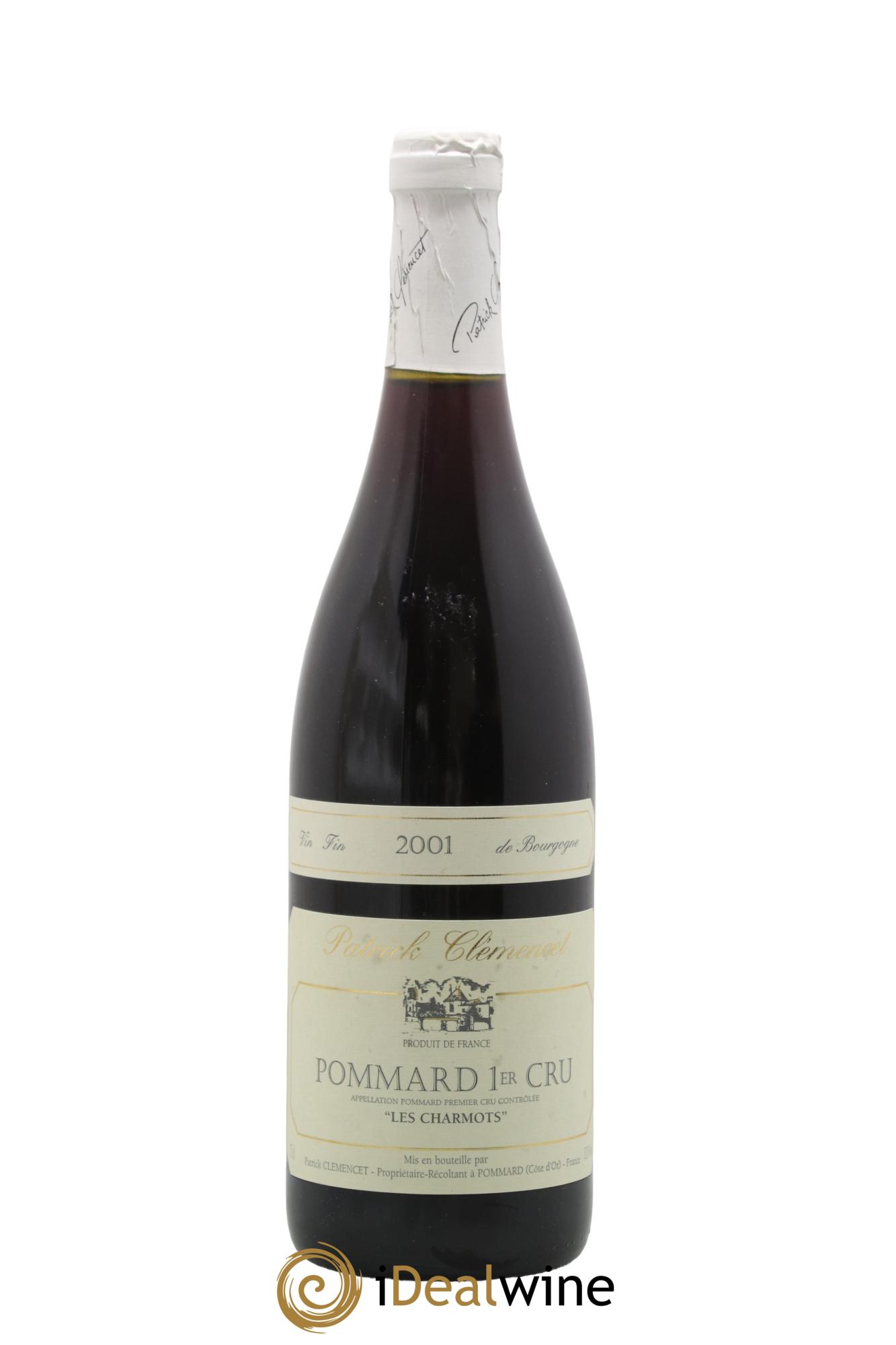 Pommard 1er Cru Les Charmots Patrick Clémencet 2001 - Posten von 1 Flasche - 0