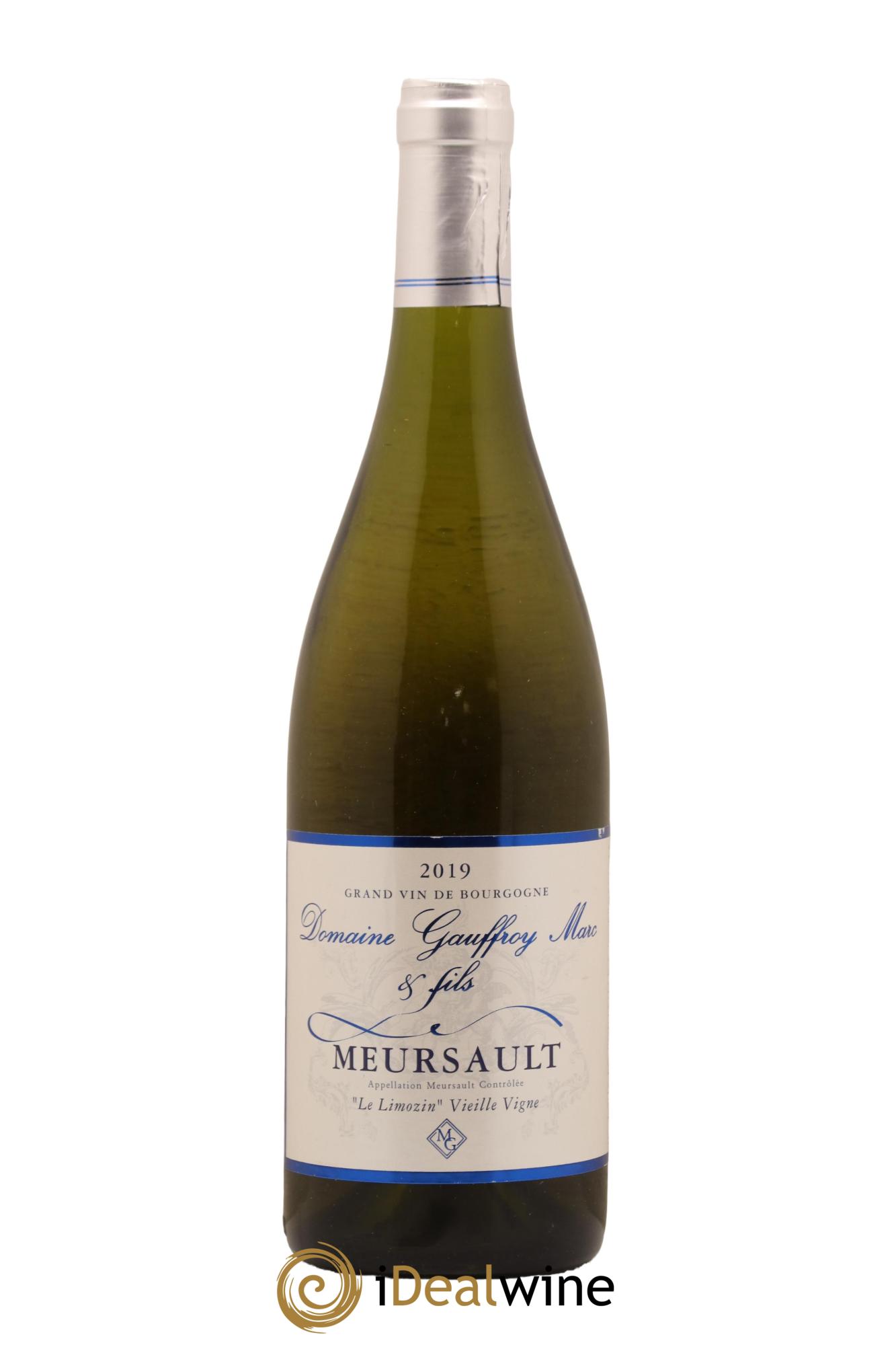Meursault Le Limozin Vieille Vigne Marc Gauffroy 2019 - Lot de 1 bouteille - 0