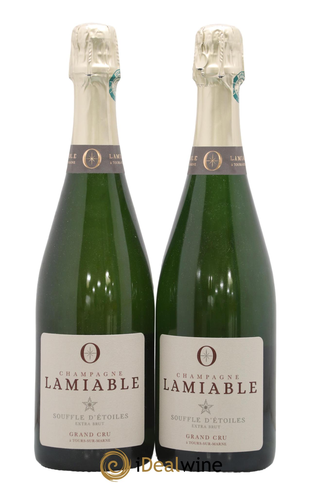Champagne Souffle D'Etoiles Extra Brut Grand Cru Lamiable - Lot de 2 bouteilles - 0