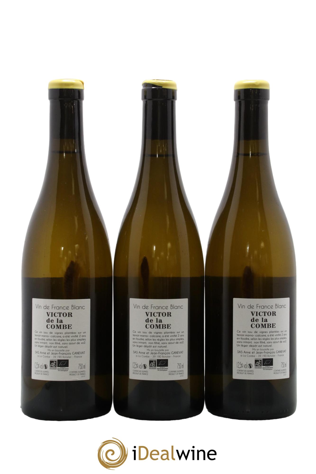 Vin de France Victor de la Combe Anne et Jean François Ganevat - Lot de 3 bouteilles - 1