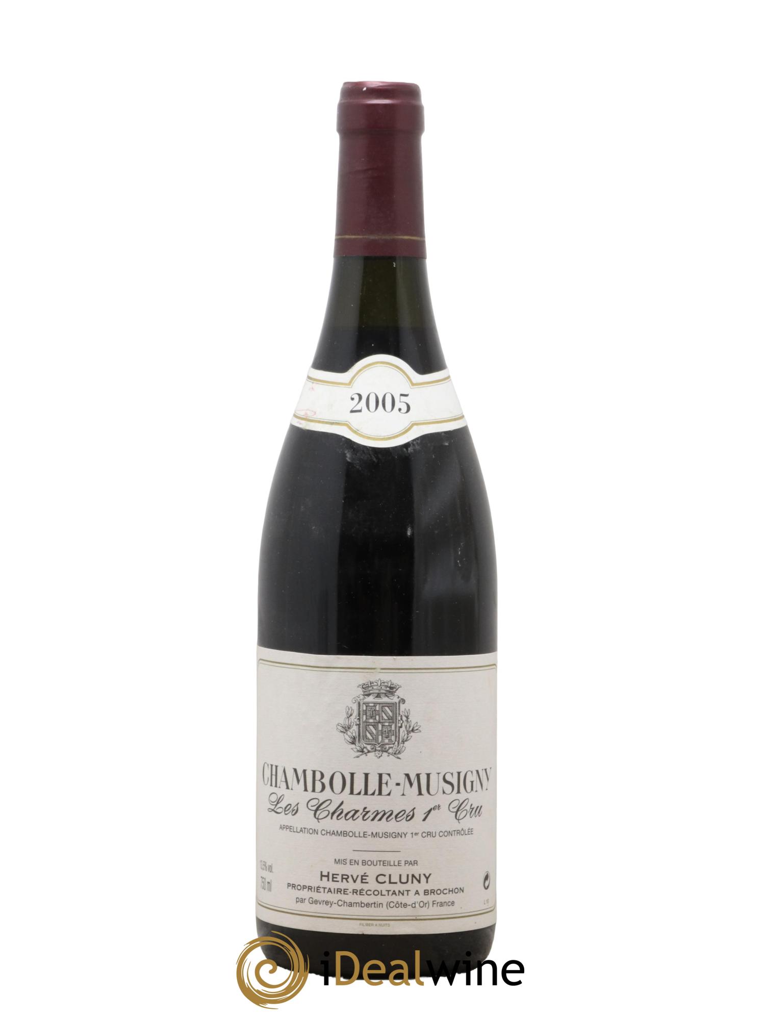 Chambolle-Musigny 1er Cru Les Charmes Hervé Cluny 2005 - Lot de 1 bouteille - 0