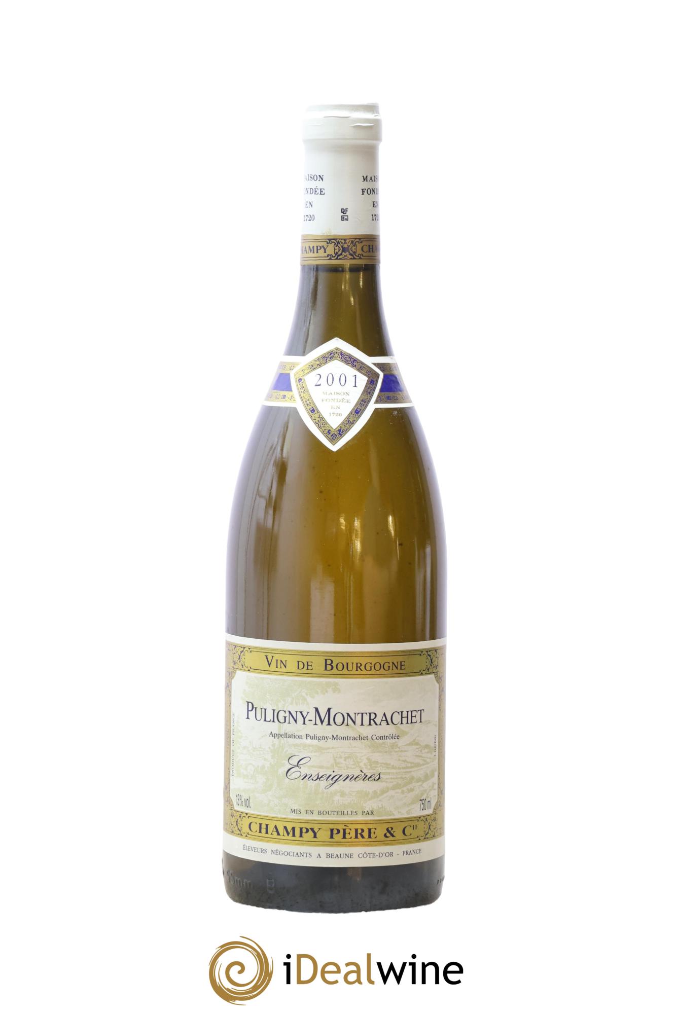 Puligny-Montrachet 1er Cru Les Enseigneres Champy 2001 - Lot de 1 bouteille - 0