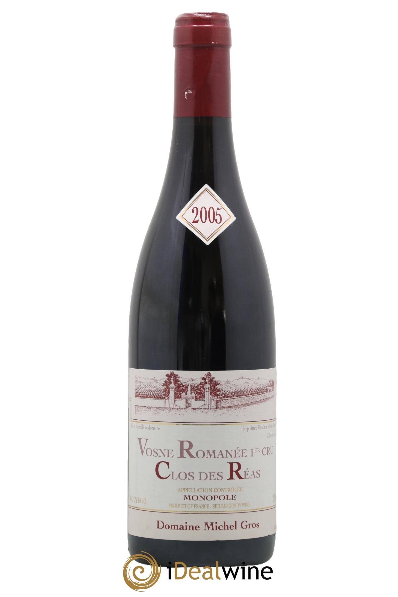 Vosne-Romanée 1er Cru Clos des Réas Michel Gros 2005 - Lot de 1 bouteille - 0
